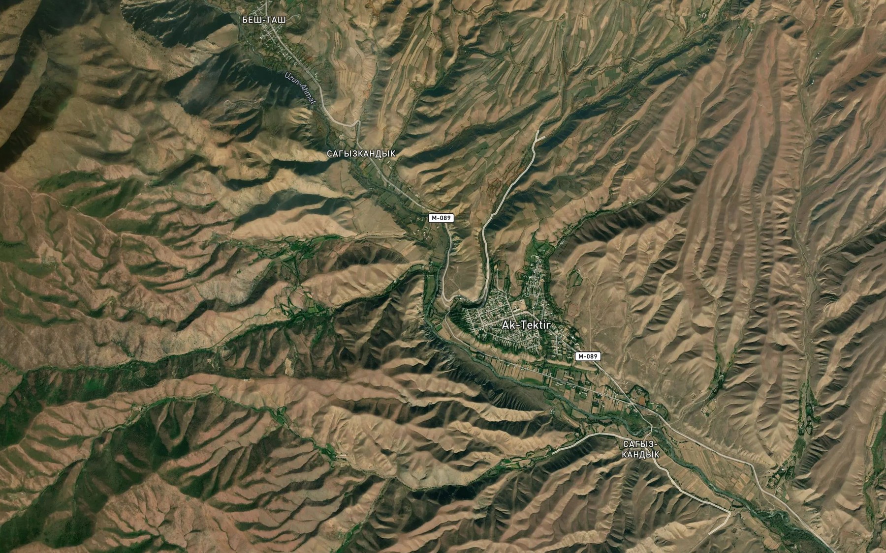 Satellite map of the Sagyzkandyk