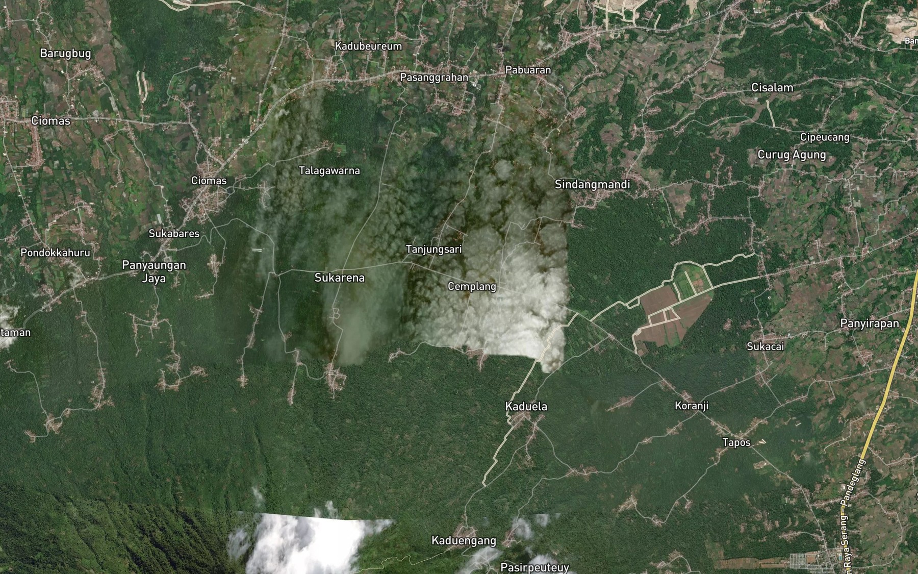 Satellite map of the Ci Tatahbodas