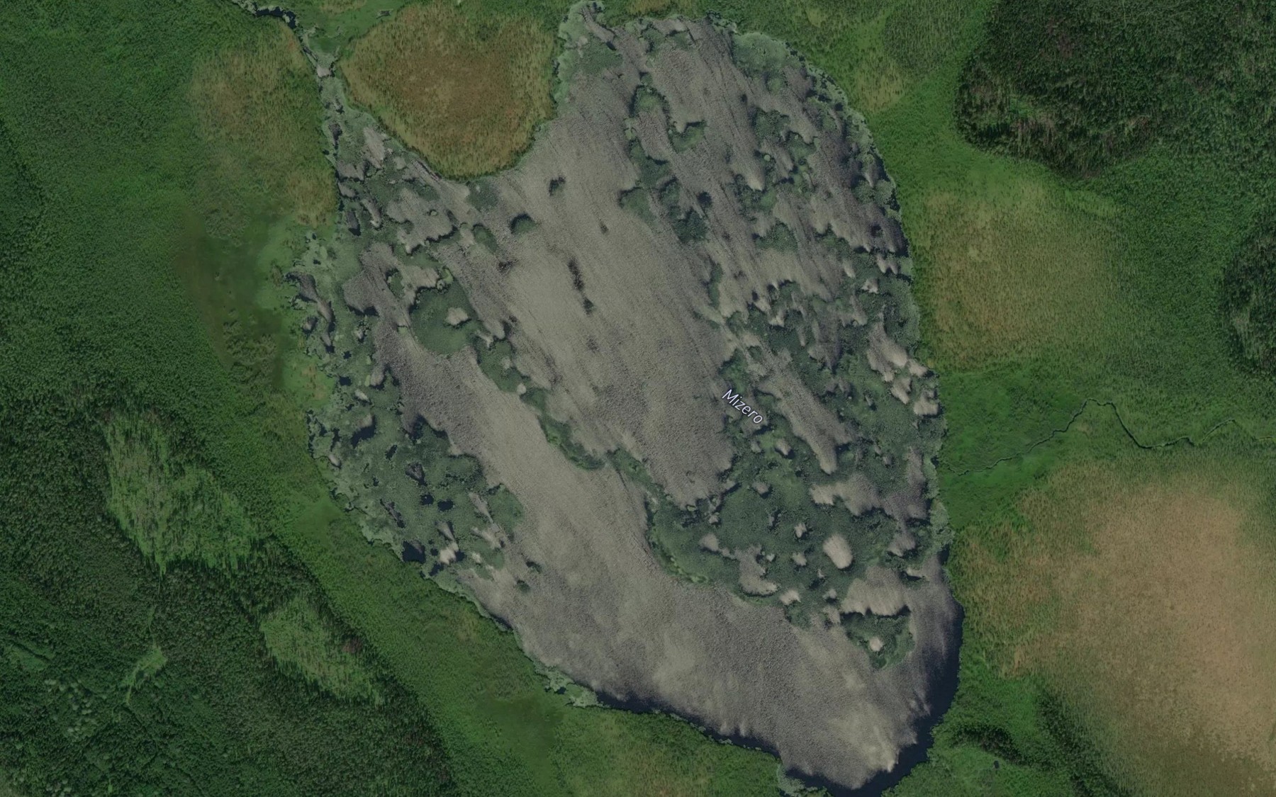 Satellite map of the Ozero Midozero