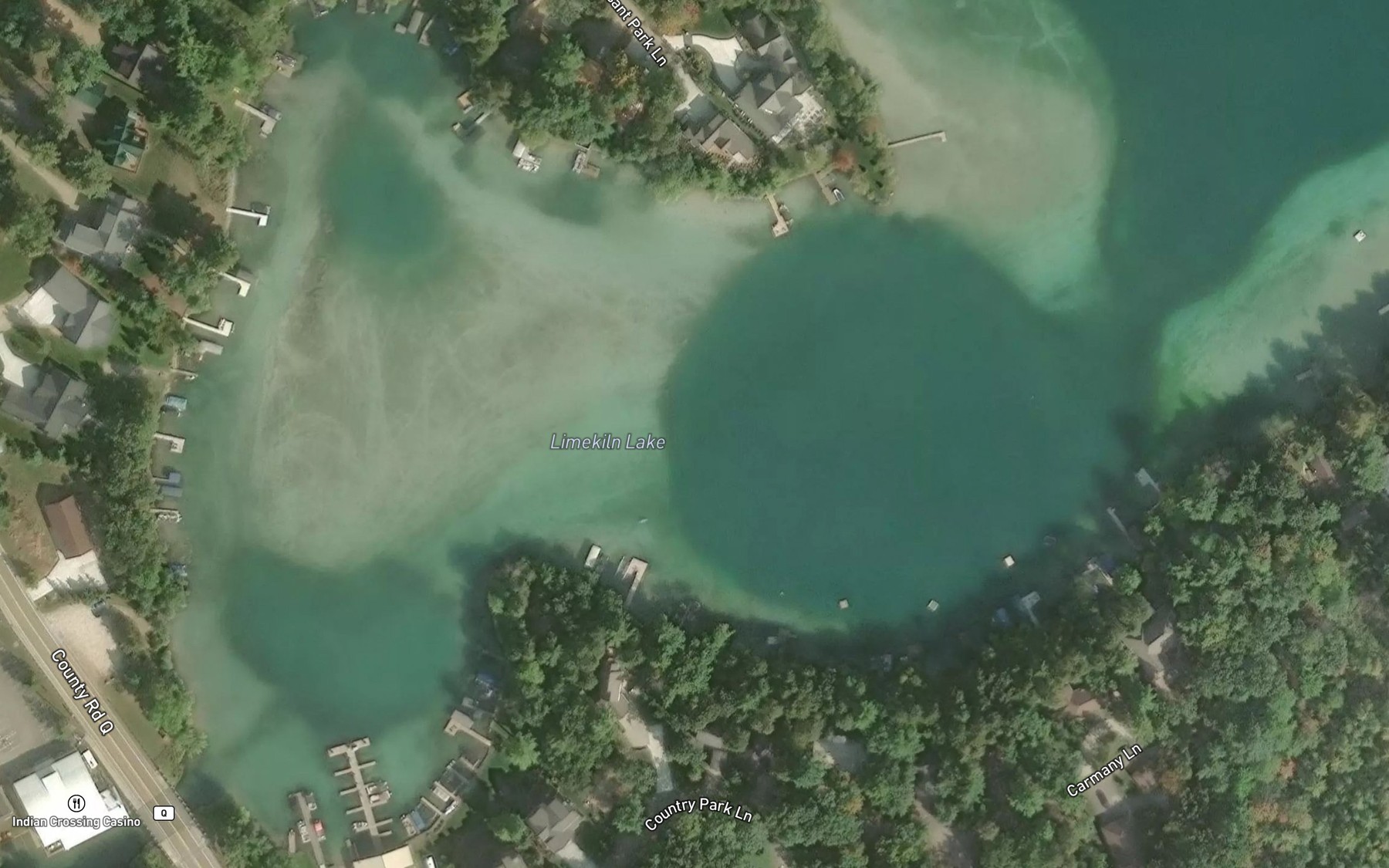Satellite map of the Limekiln Lake