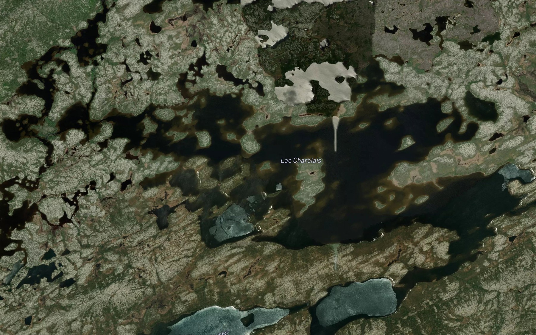 Satellite map of the Lac Charolais