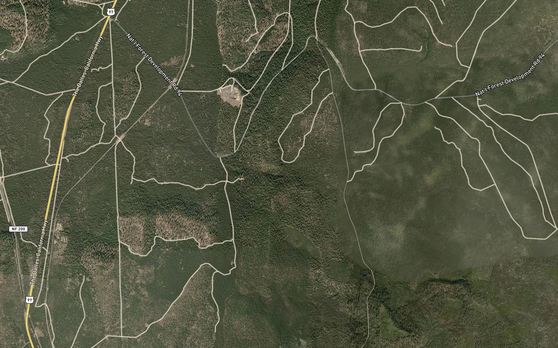 Satellite map of the Walker Rim Spring