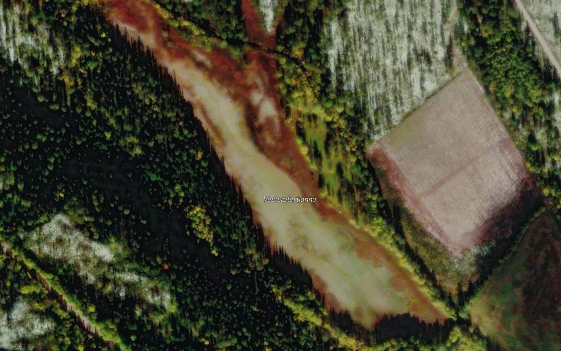 Satellite map of the Vestsaetertjonna