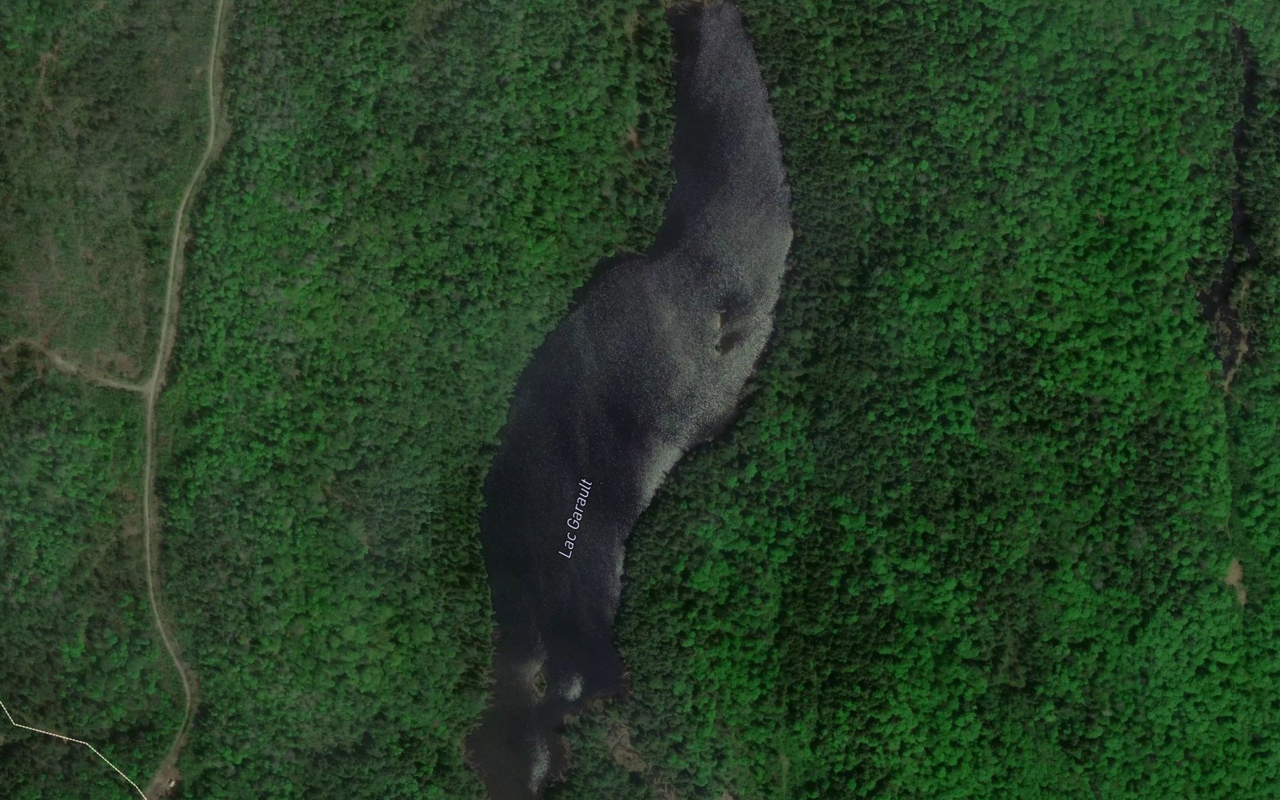 Satellite map of the Lac Garault