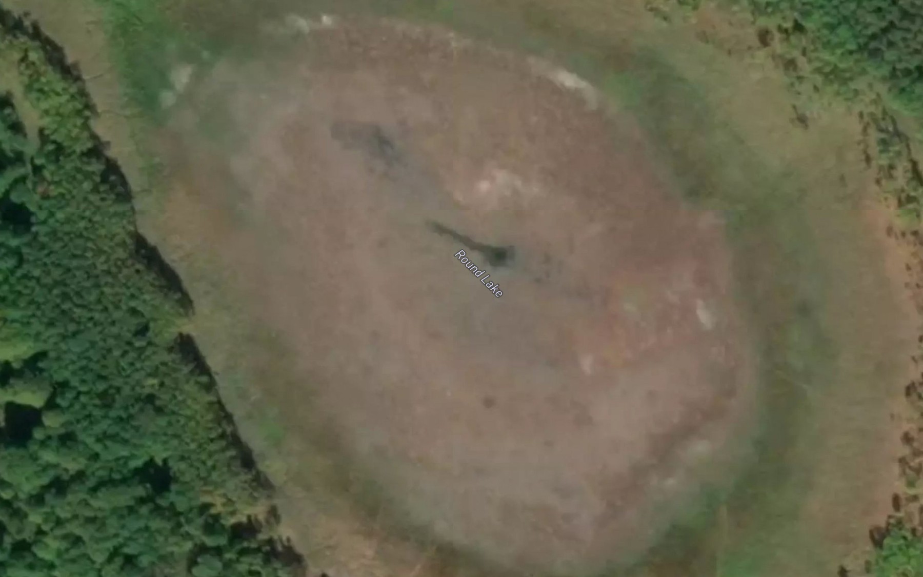 Satellite map of the Round Lake