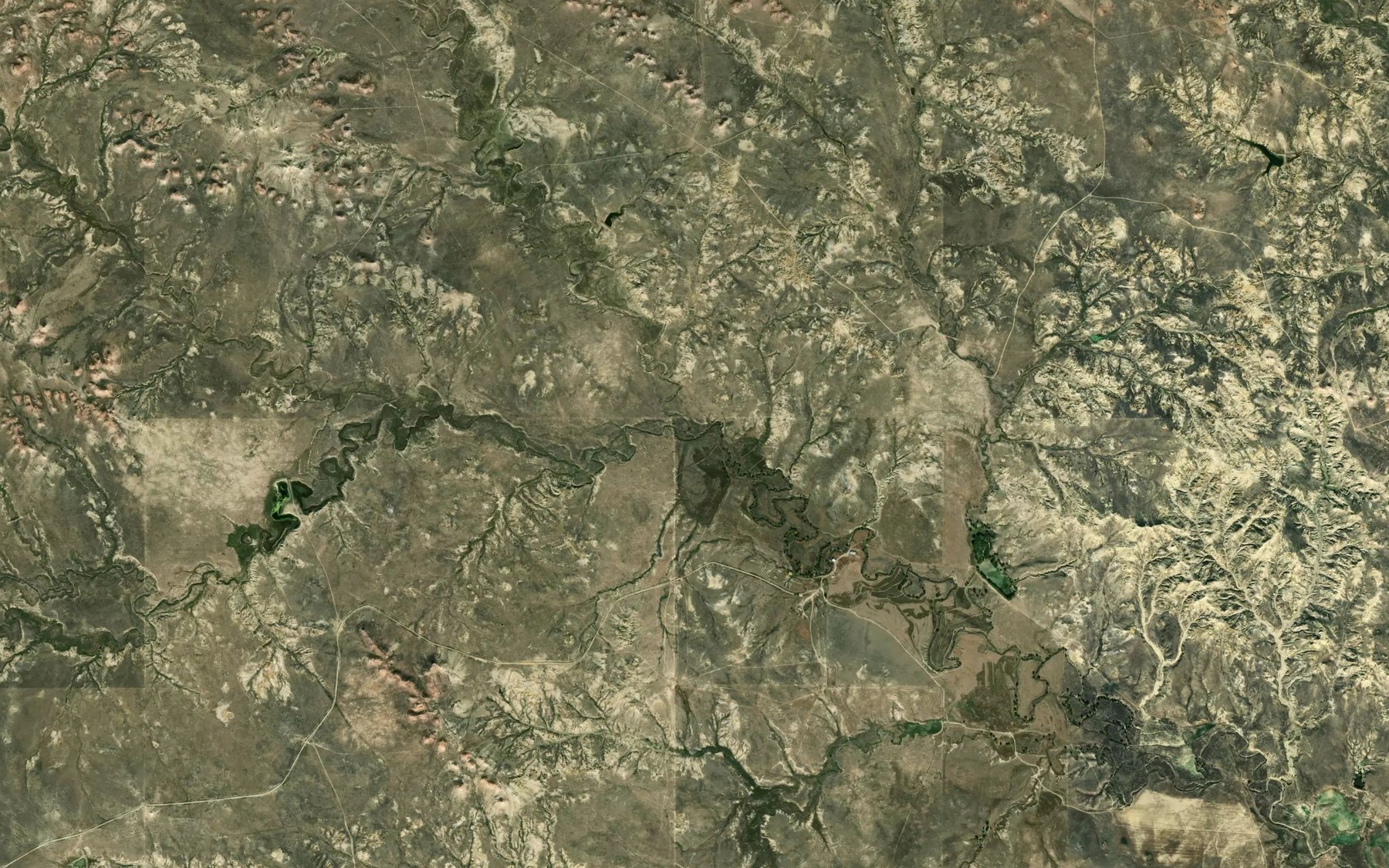 Satellite map of the Finley Creek