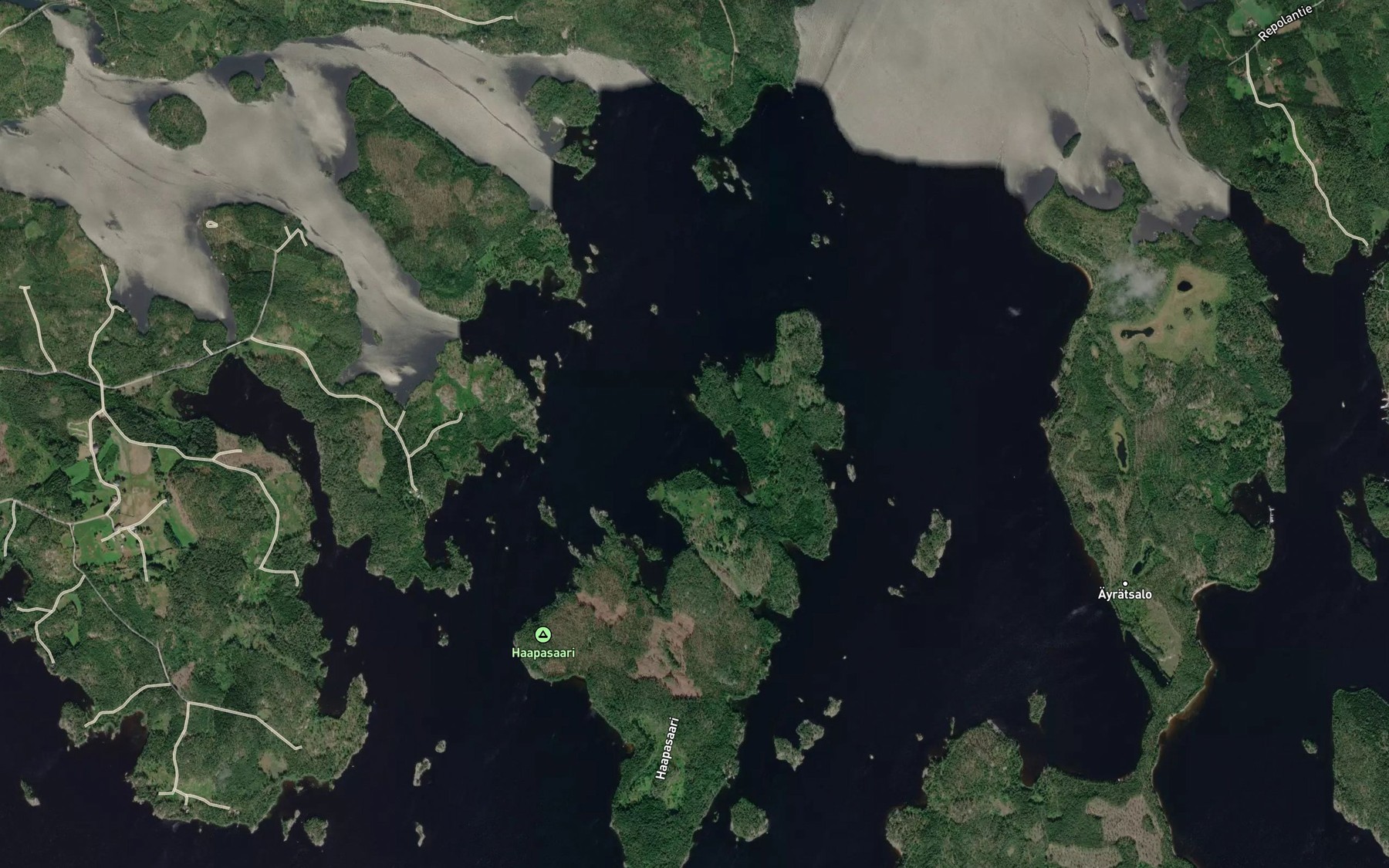 Satellite map of the Taipaleenlahti