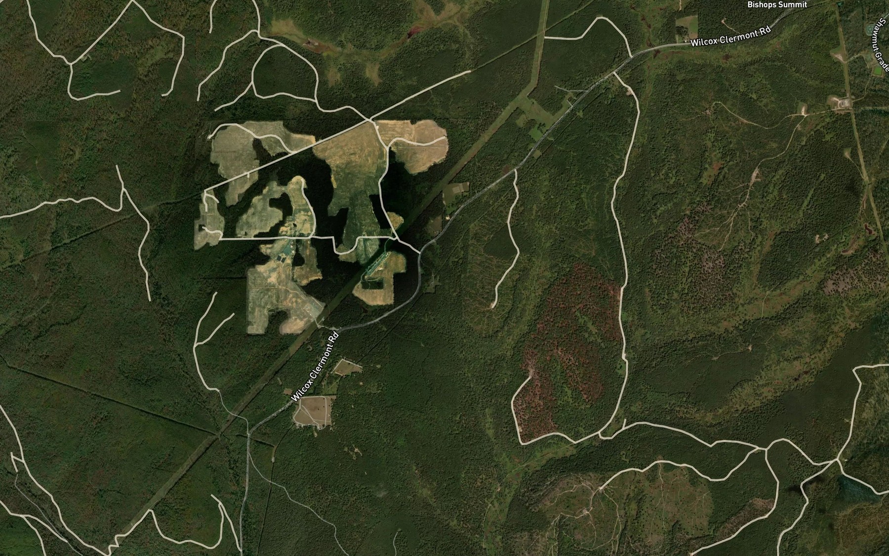 Satellite map of the Cold Spring Run