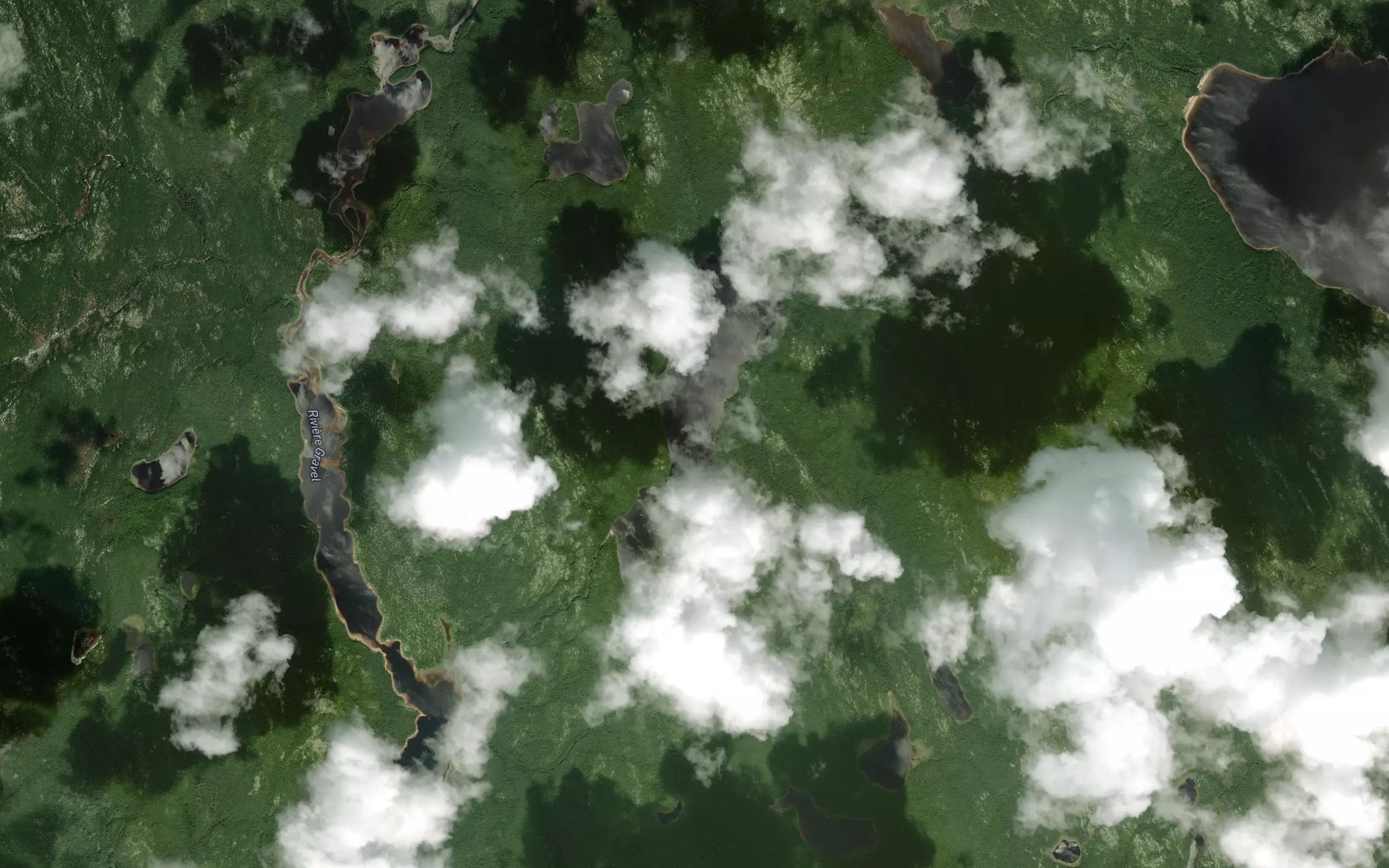 Satellite map of the Lac Cuissardes