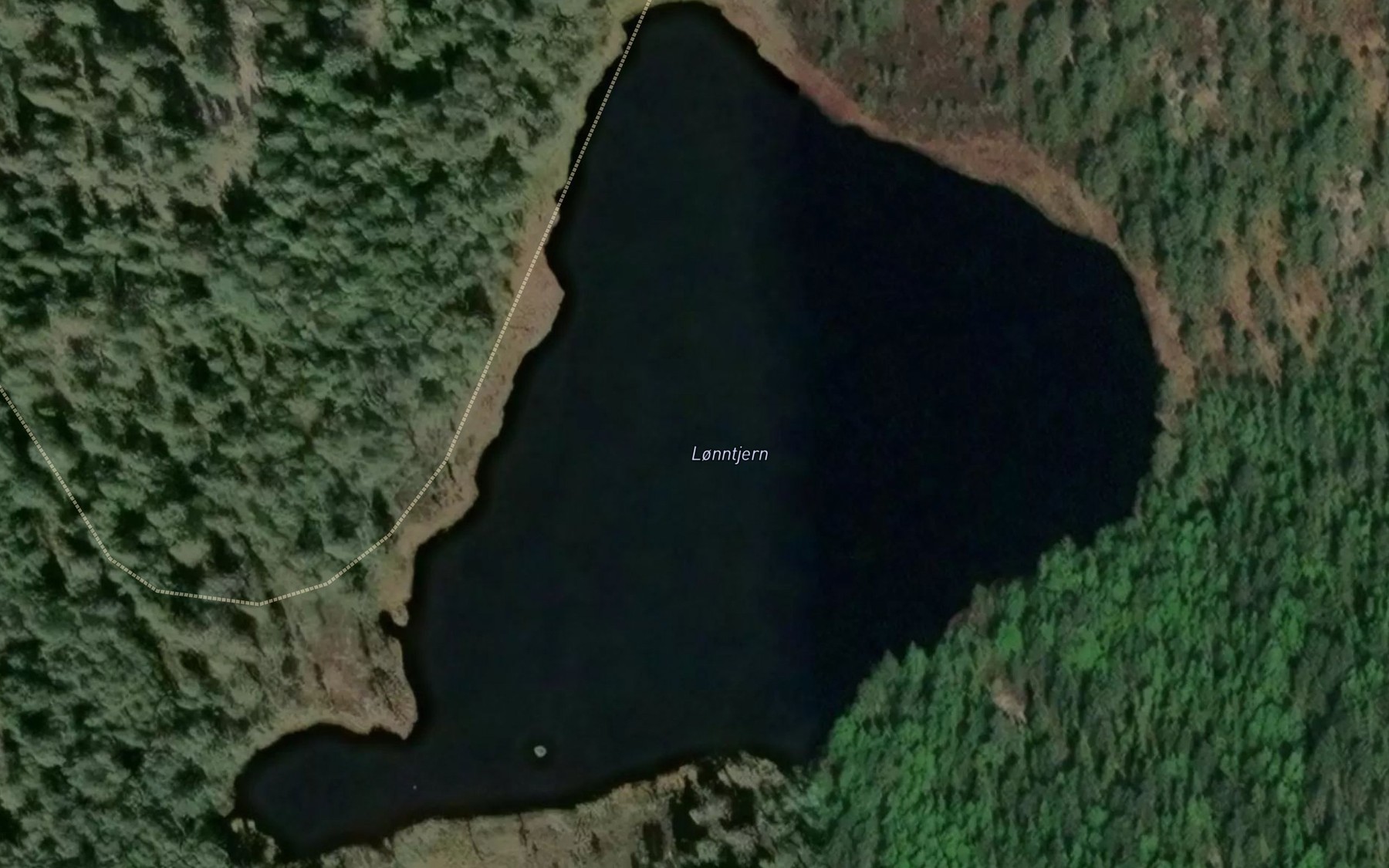 Satellite map of the Lonntjern