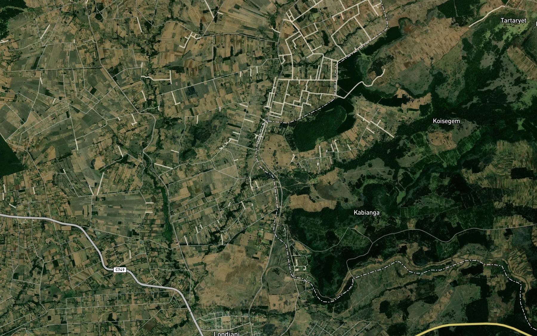 Satellite map of the Githee