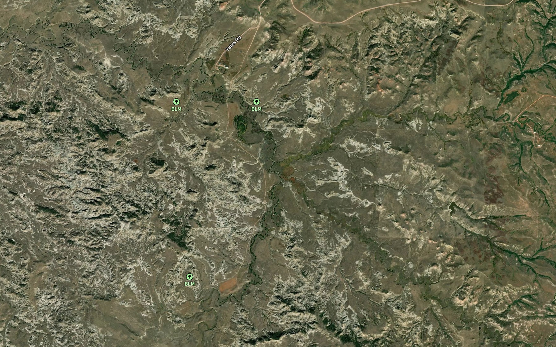 Satellite map of the Freeman Creek
