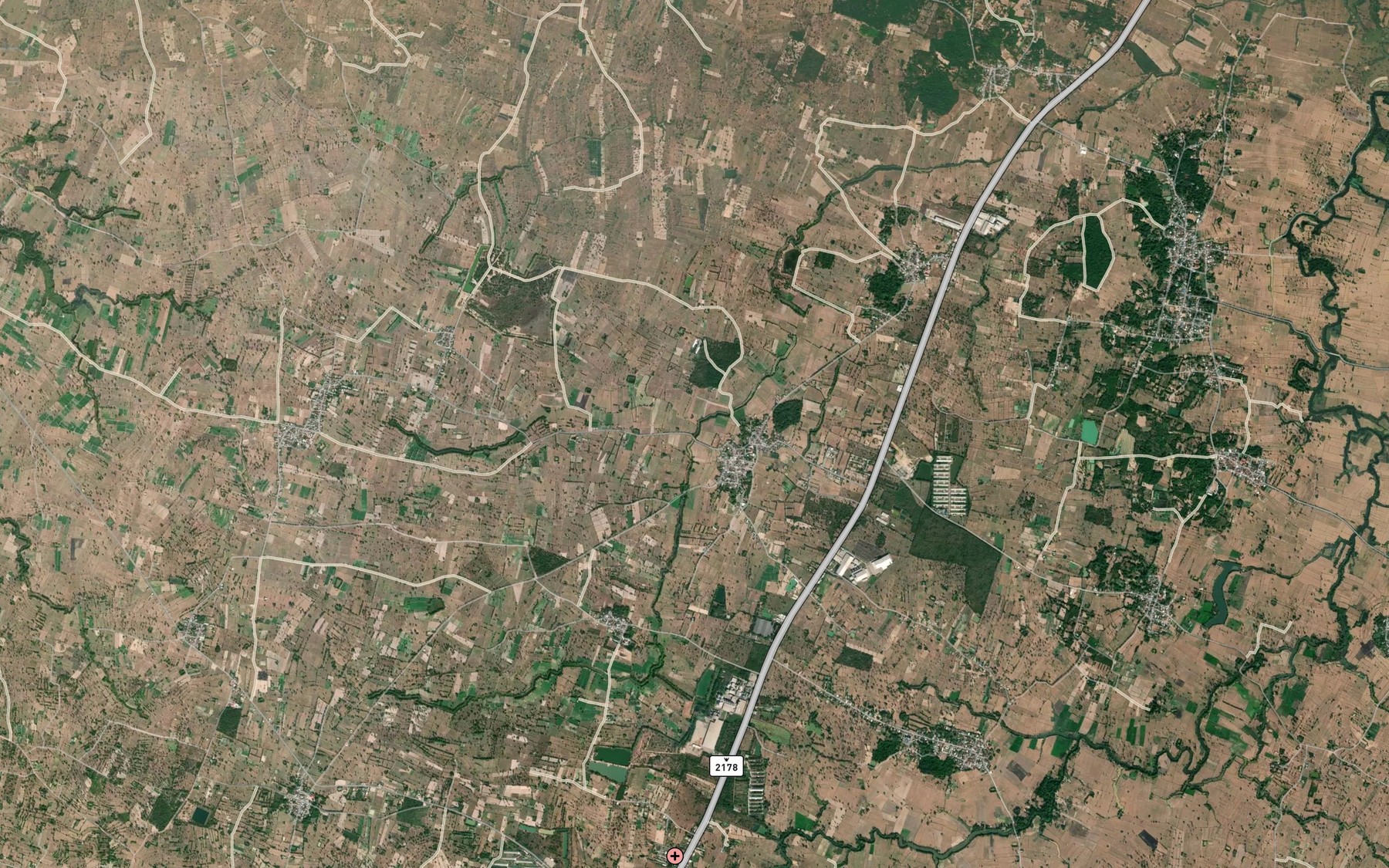 Satellite map of the Huai Kha