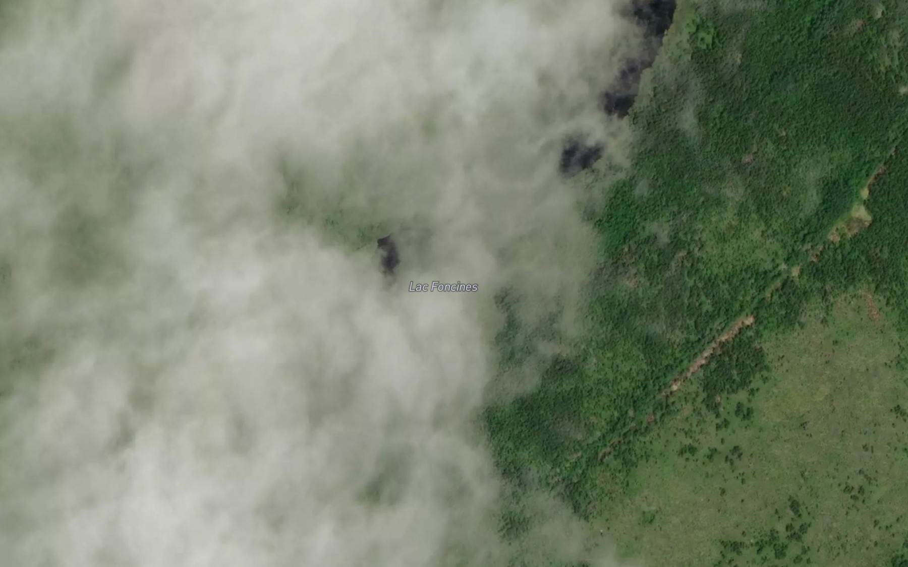 Satellite map of the Lac Foncines