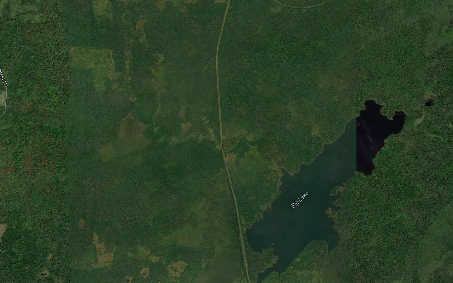 Satellite map of the South Branch Partridge River