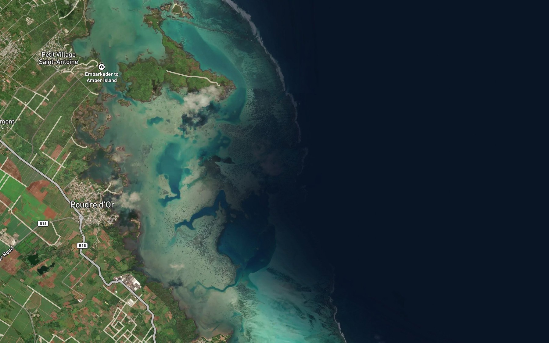 Satellite map of the Passe des Citronniers