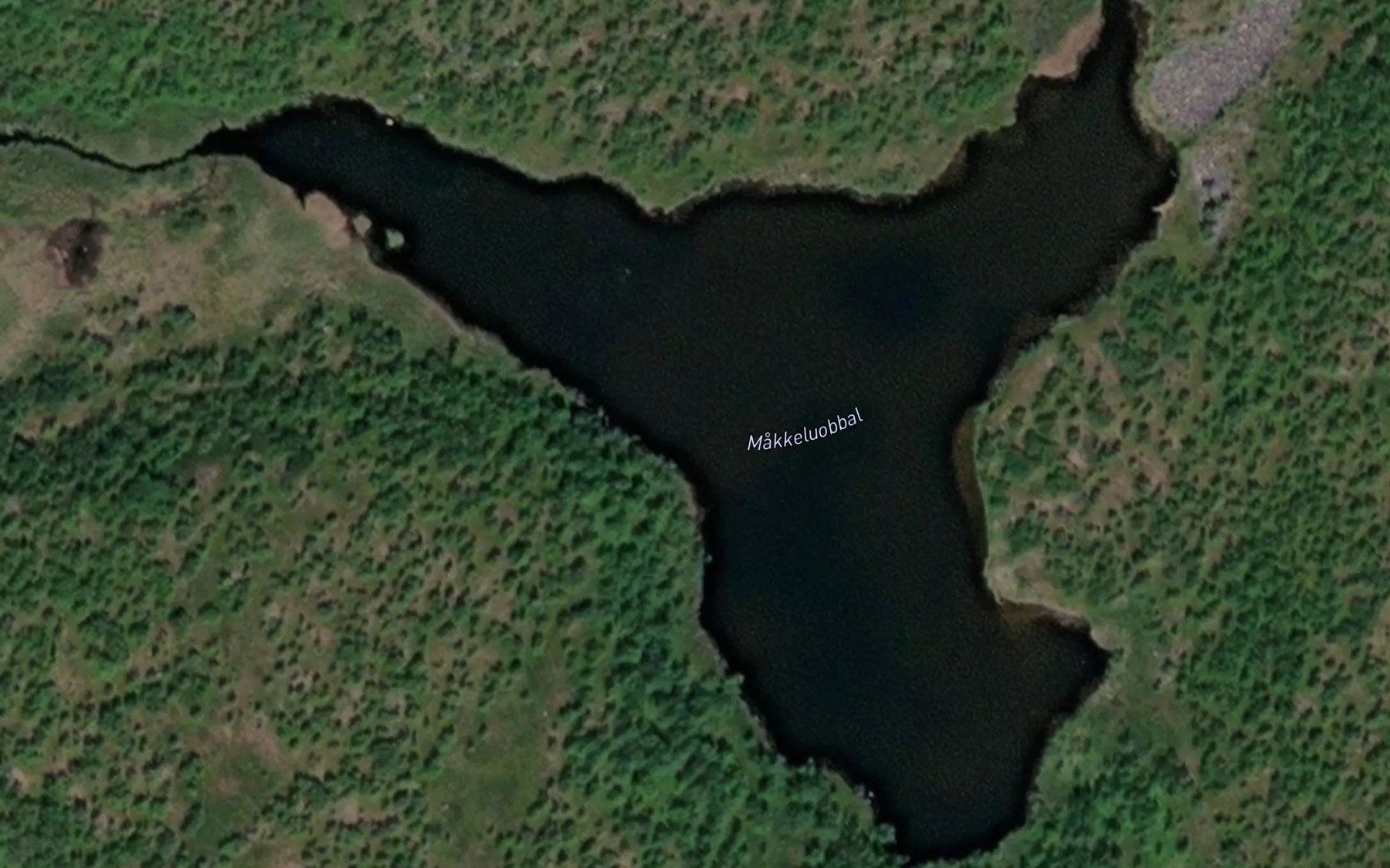 Satellite map of the Makkeluobbal