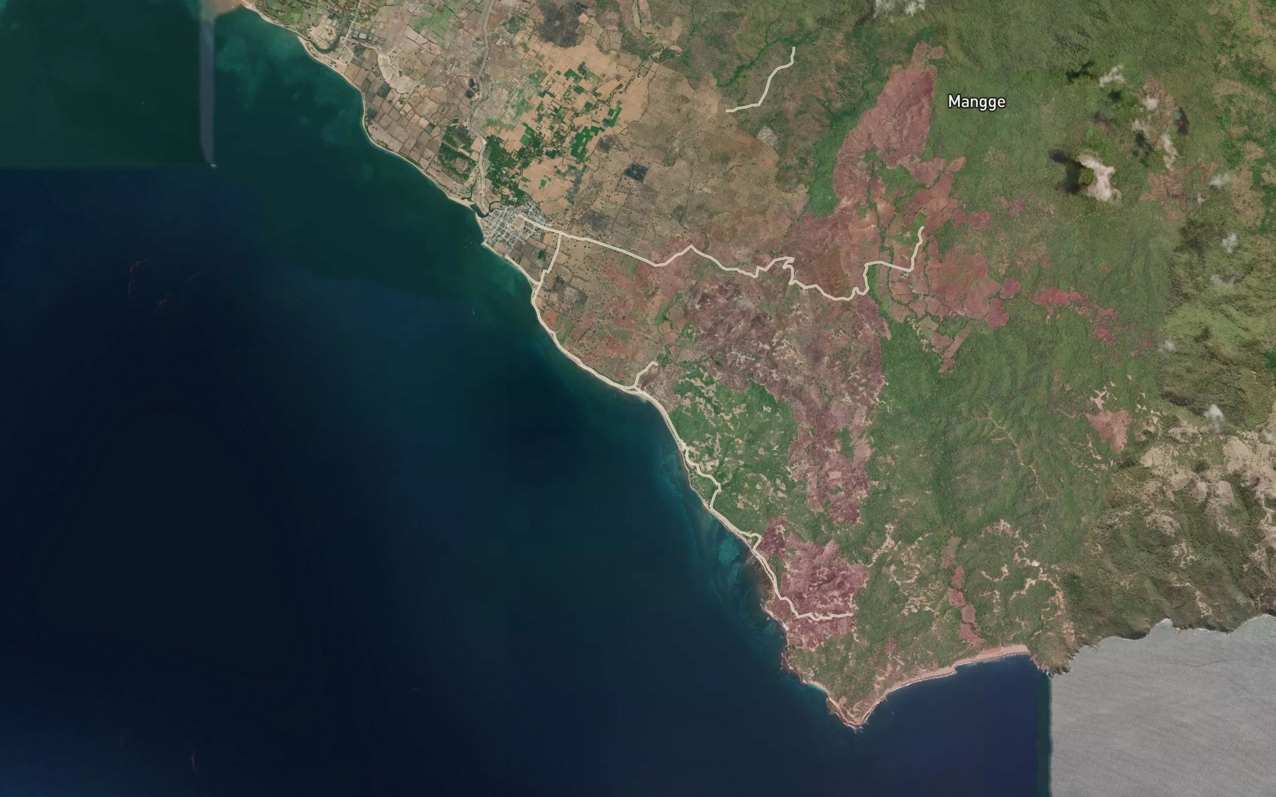 Satellite map of the Nanga Nggaja
