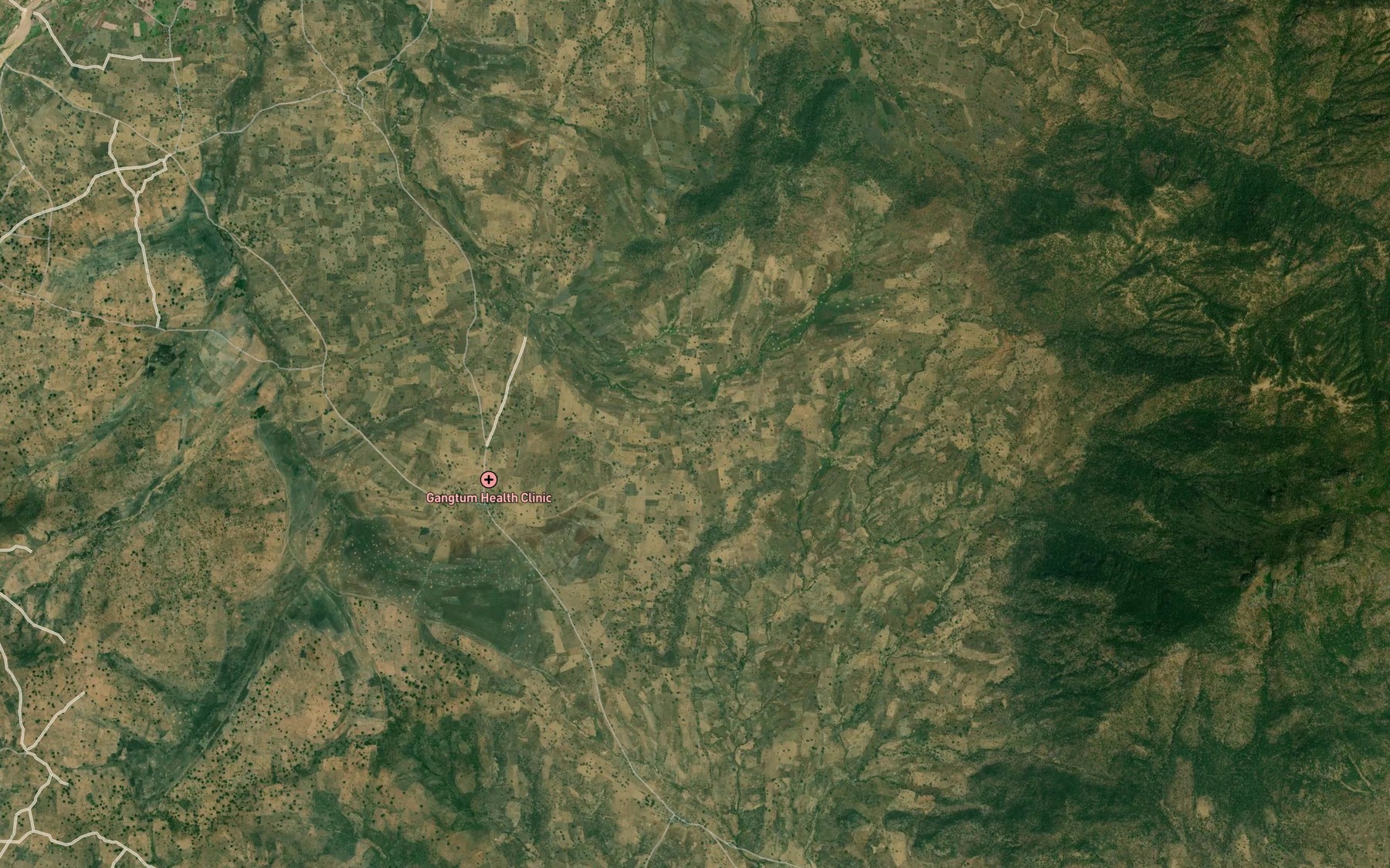 Satellite map of the Mayo Kordo