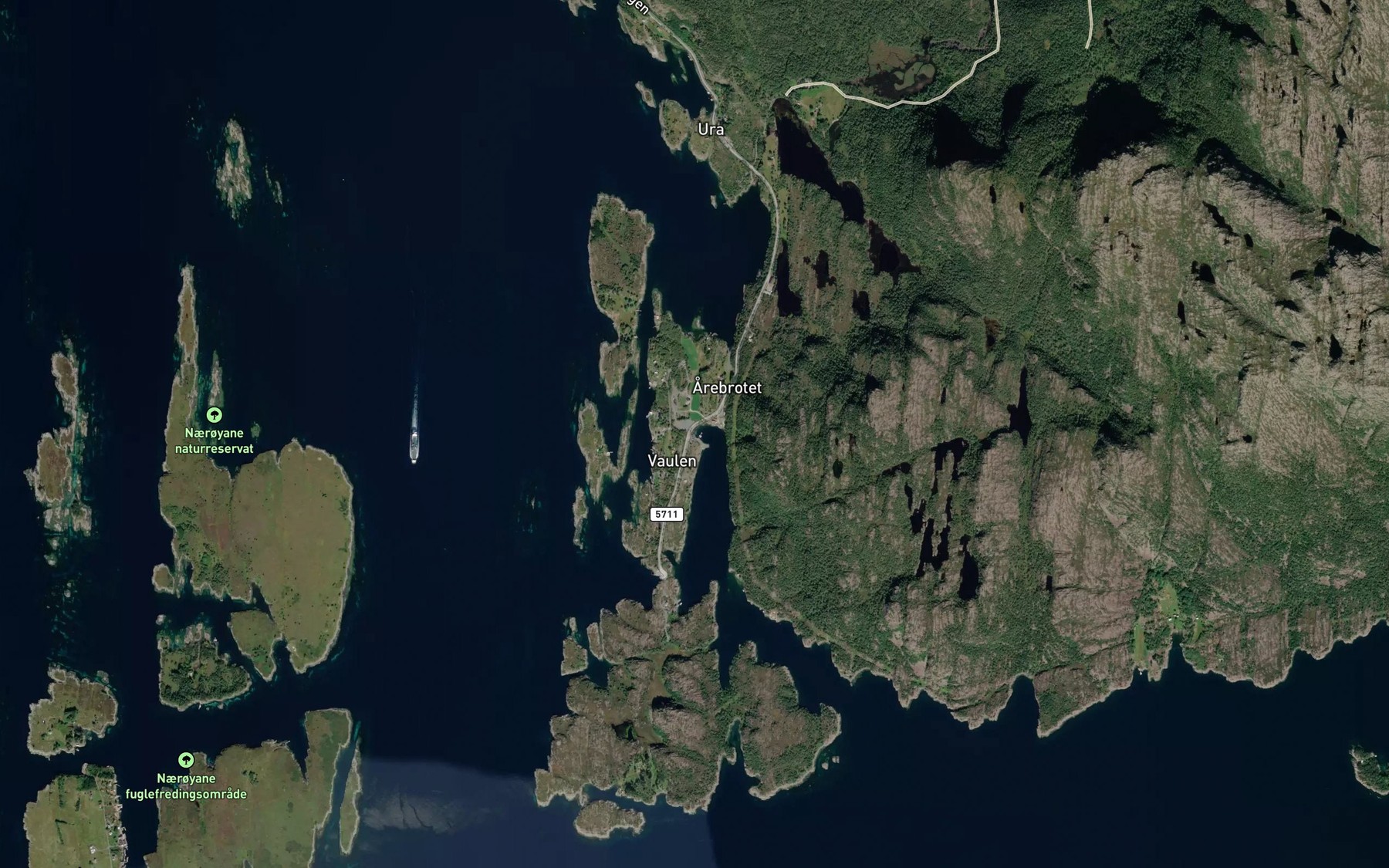 Satellite map of the Gronevika