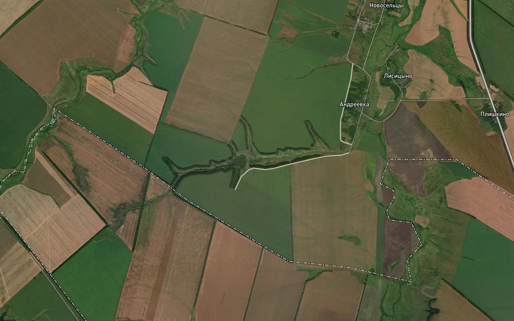 Satellite map of the Ovrag Berezovyy