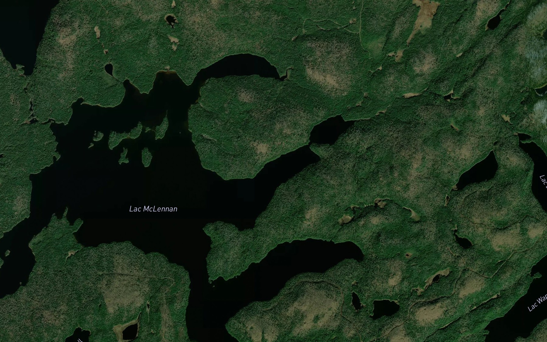 Satellite map of the Baie Haggerty