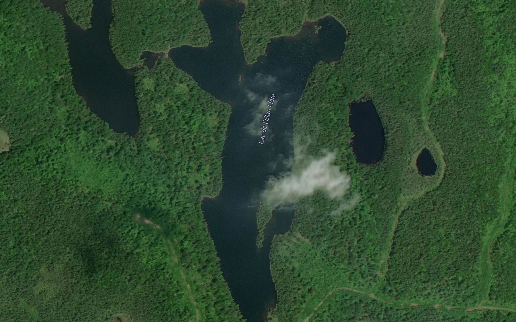 Satellite map of the Lac de l'Elan Male