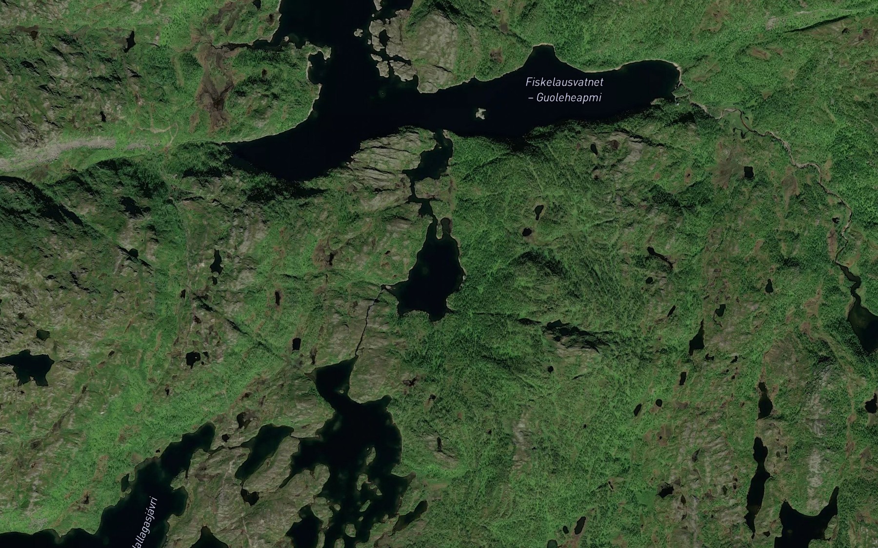 Satellite map of the Raggejavri