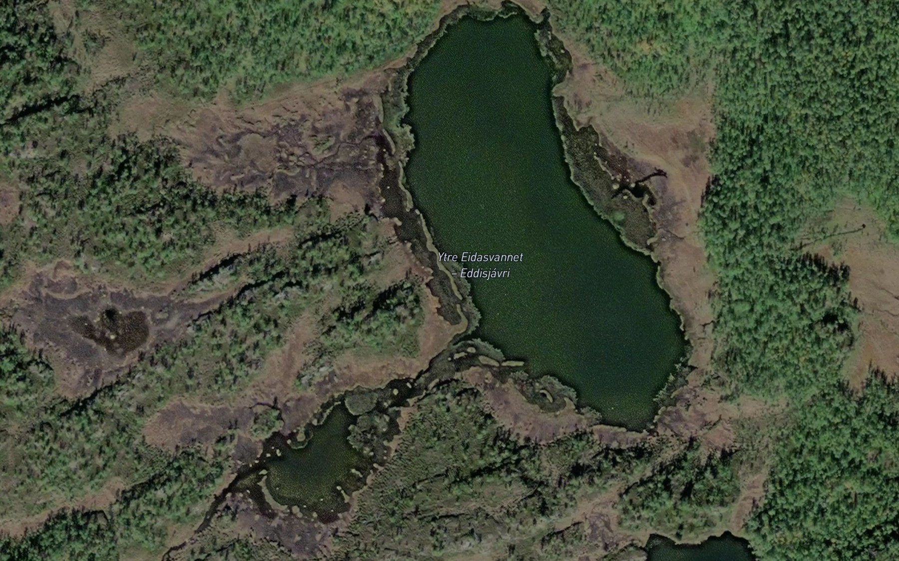 Satellite map of the Eidasvatnet