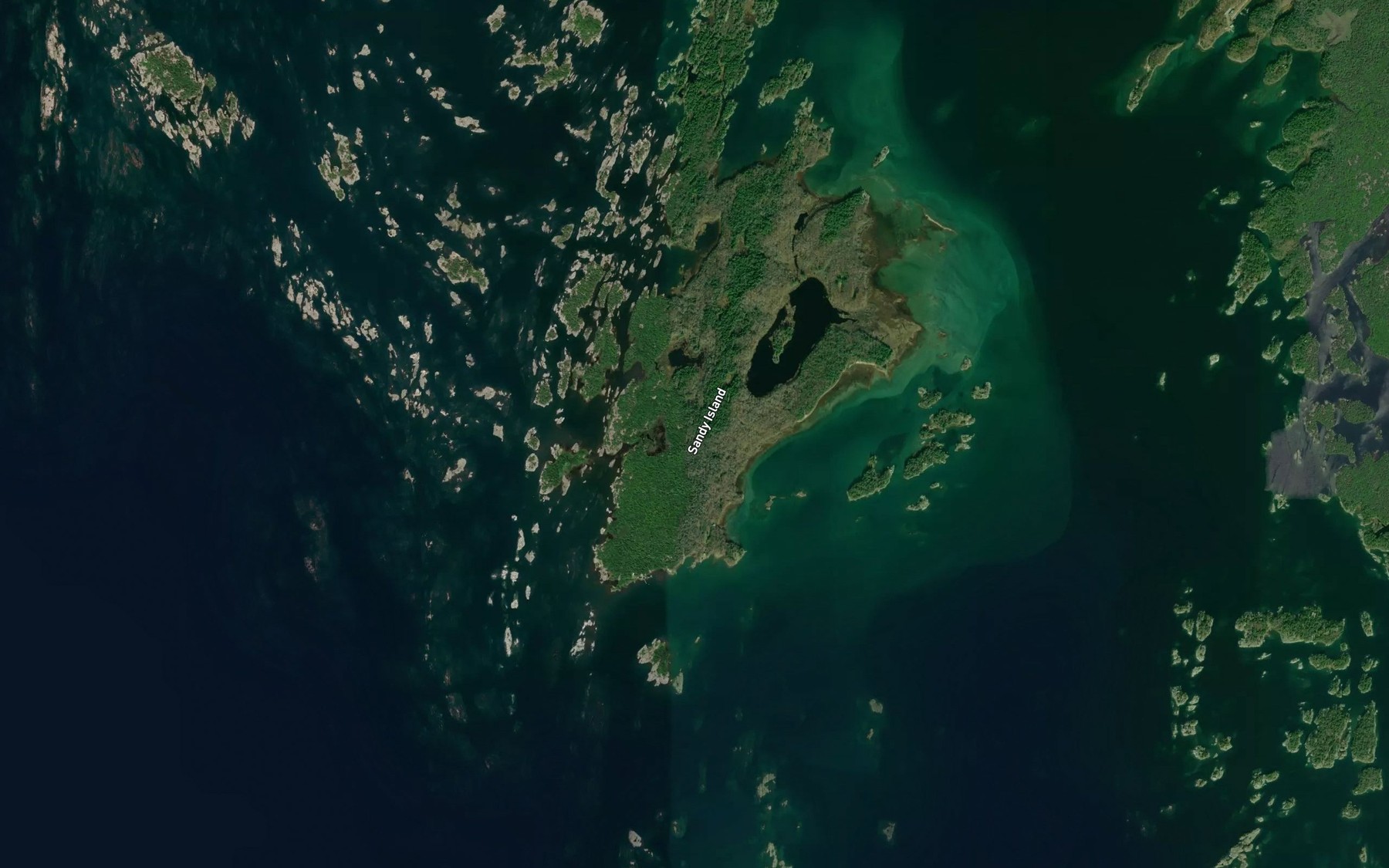 Satellite map of the Harbour Reef