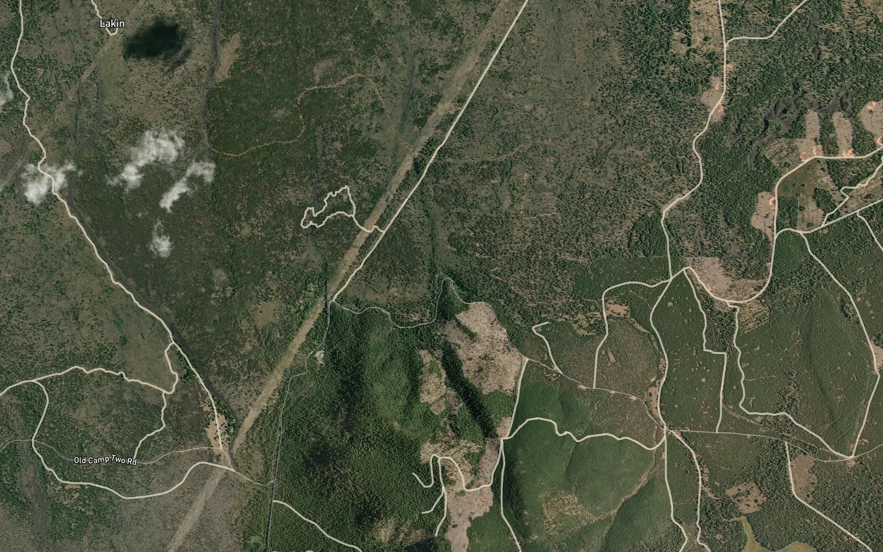 Satellite map of the Indian Spring