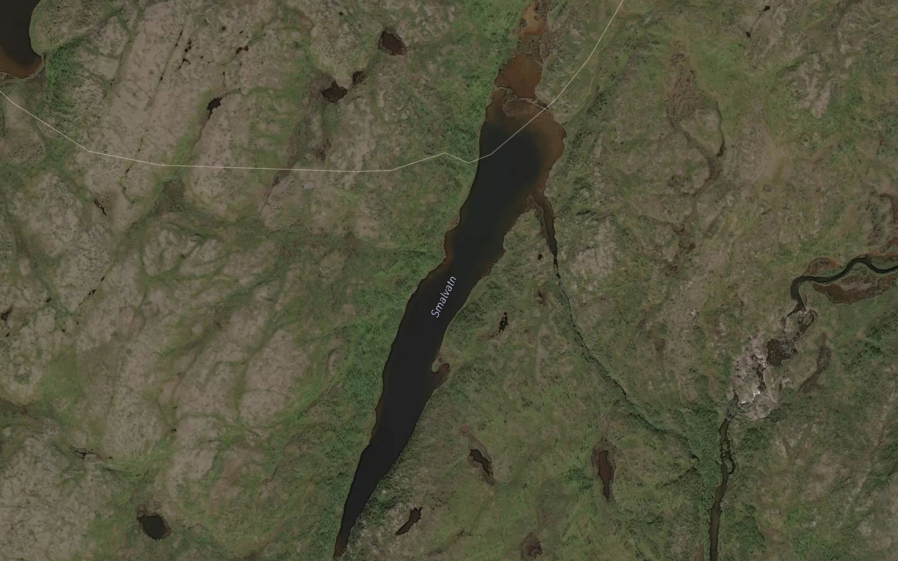 Satellite map of the Buskujavri