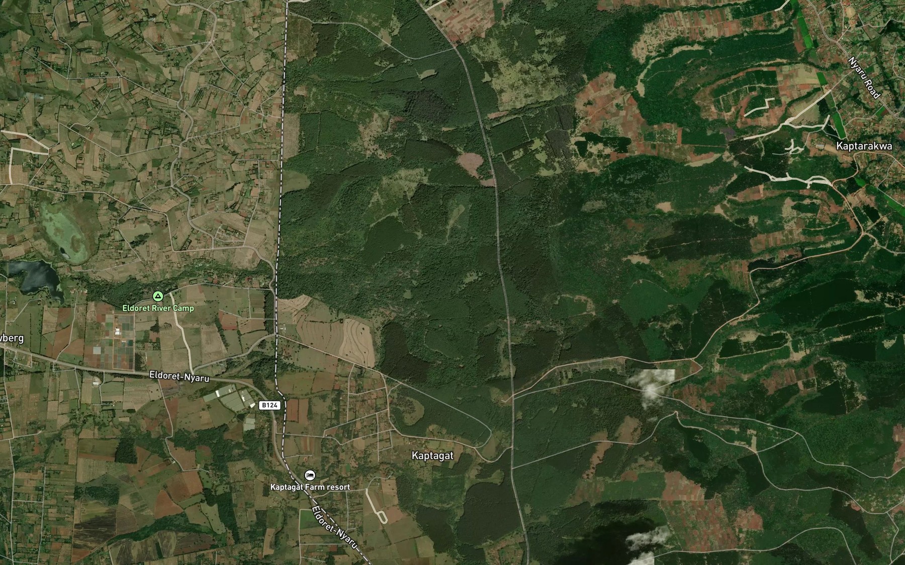 Satellite map of the Naiberi