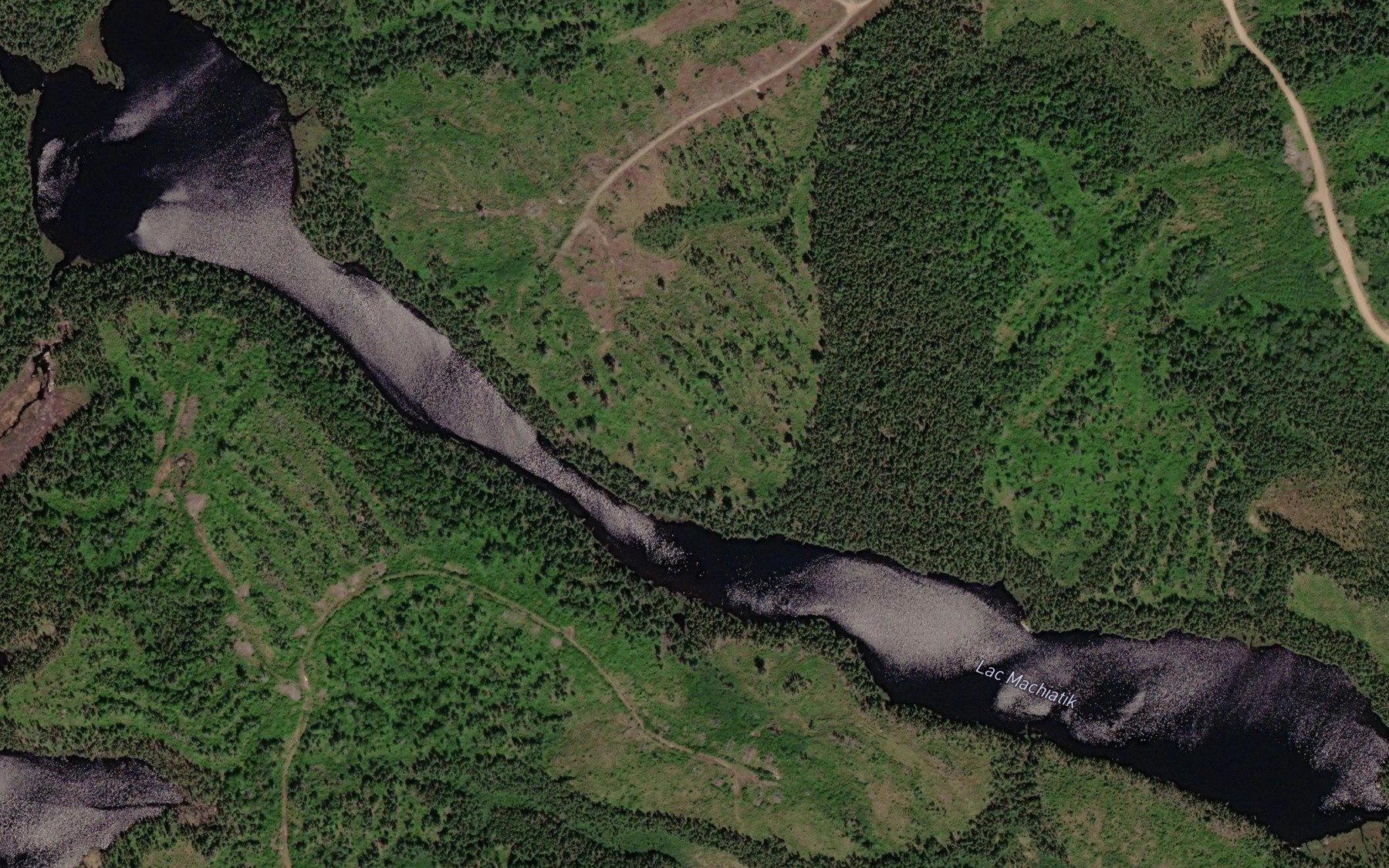 Satellite map of the Lac Machiatik