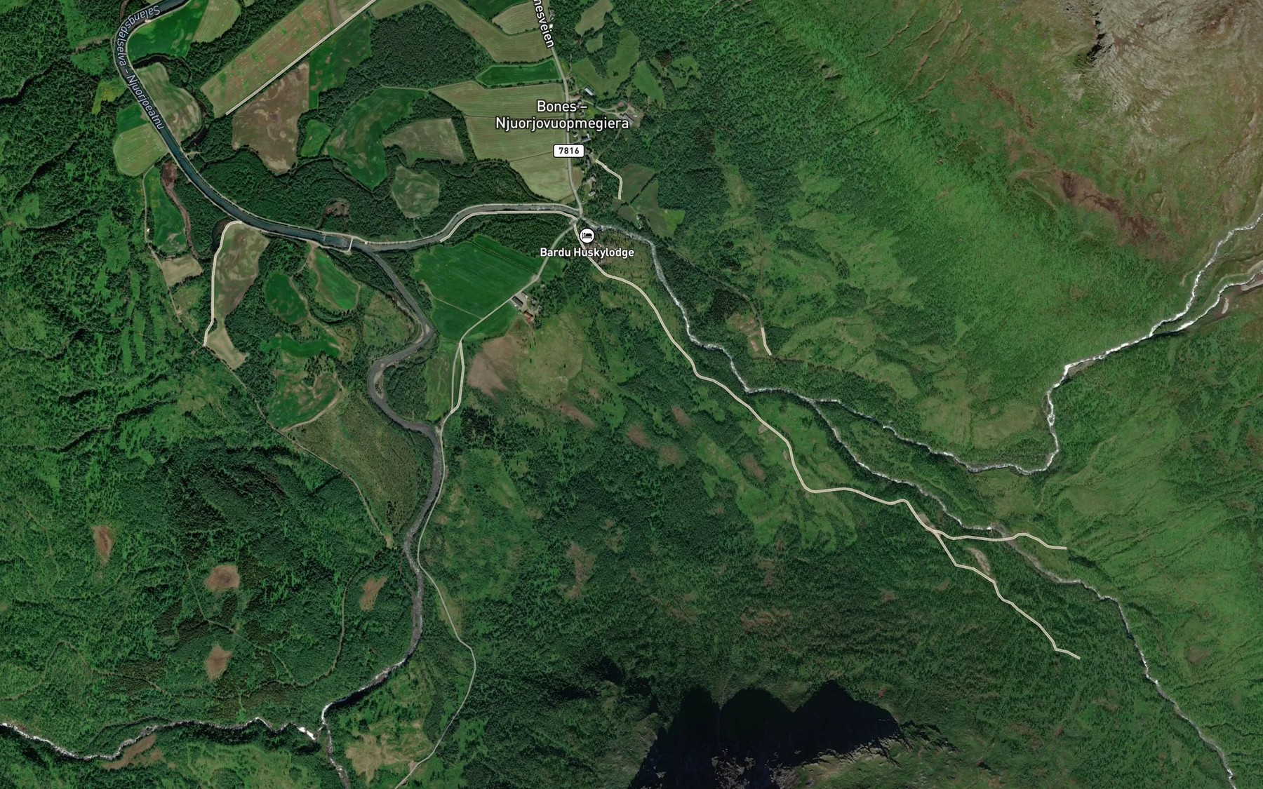 Satellite map of the Klettbekken