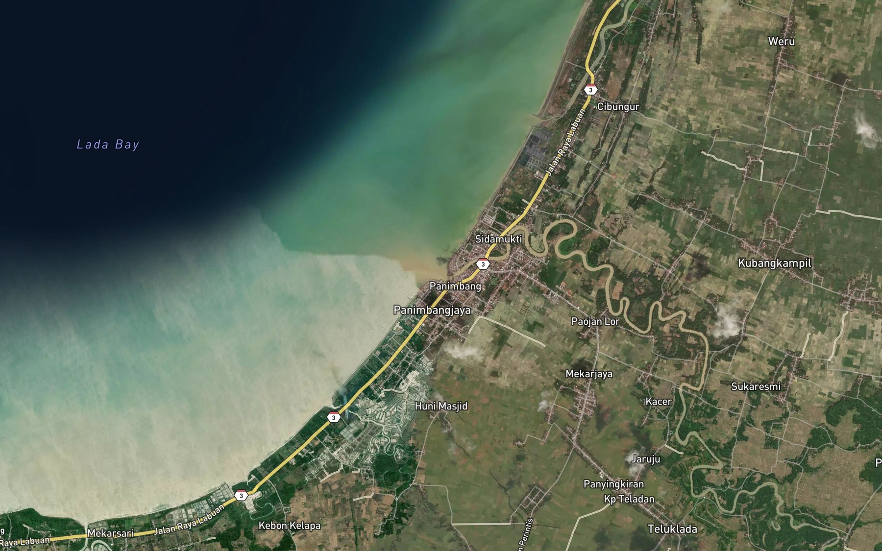 Satellite map of the Ci Liman
