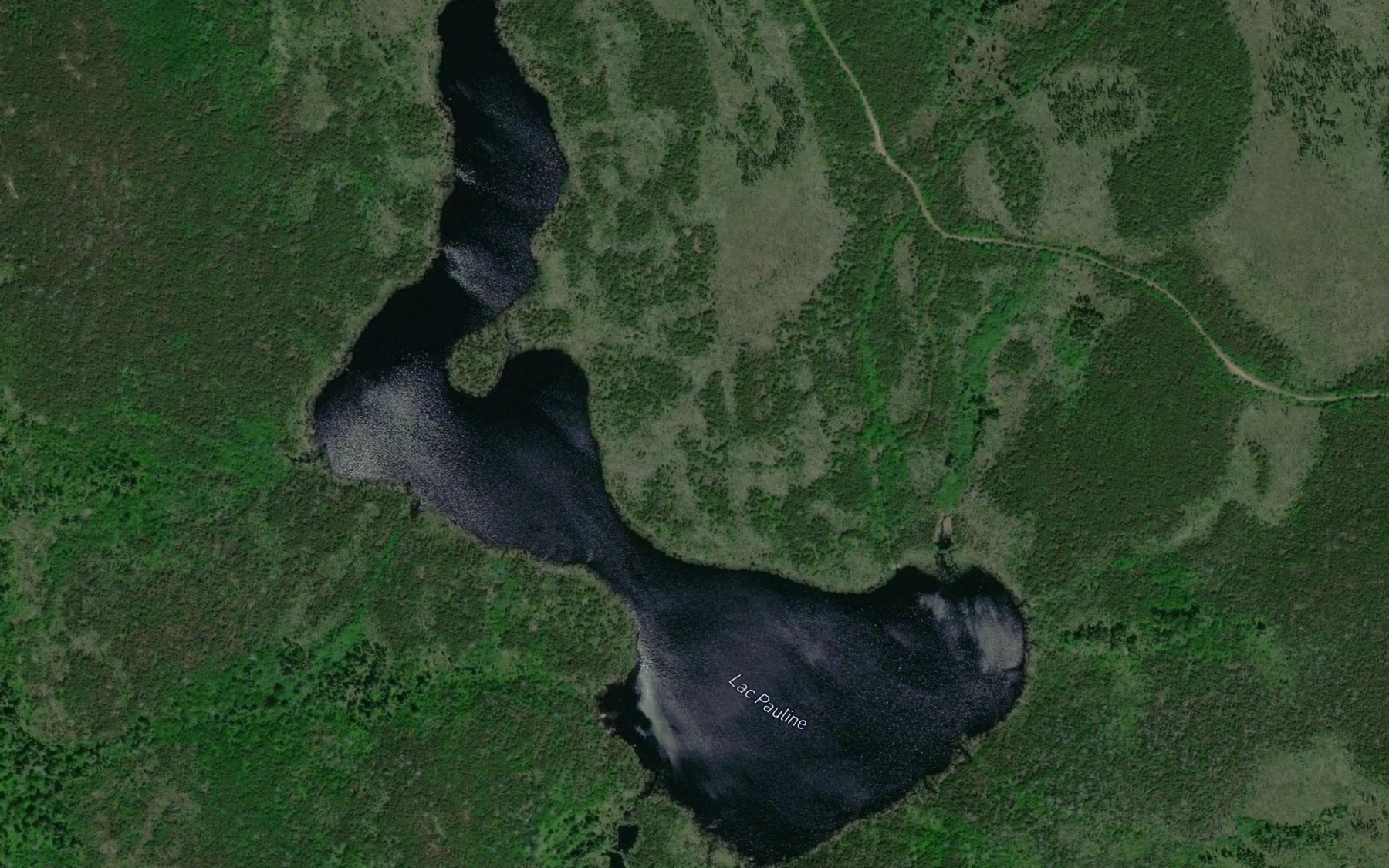 Satellite map of the Lac Pauline