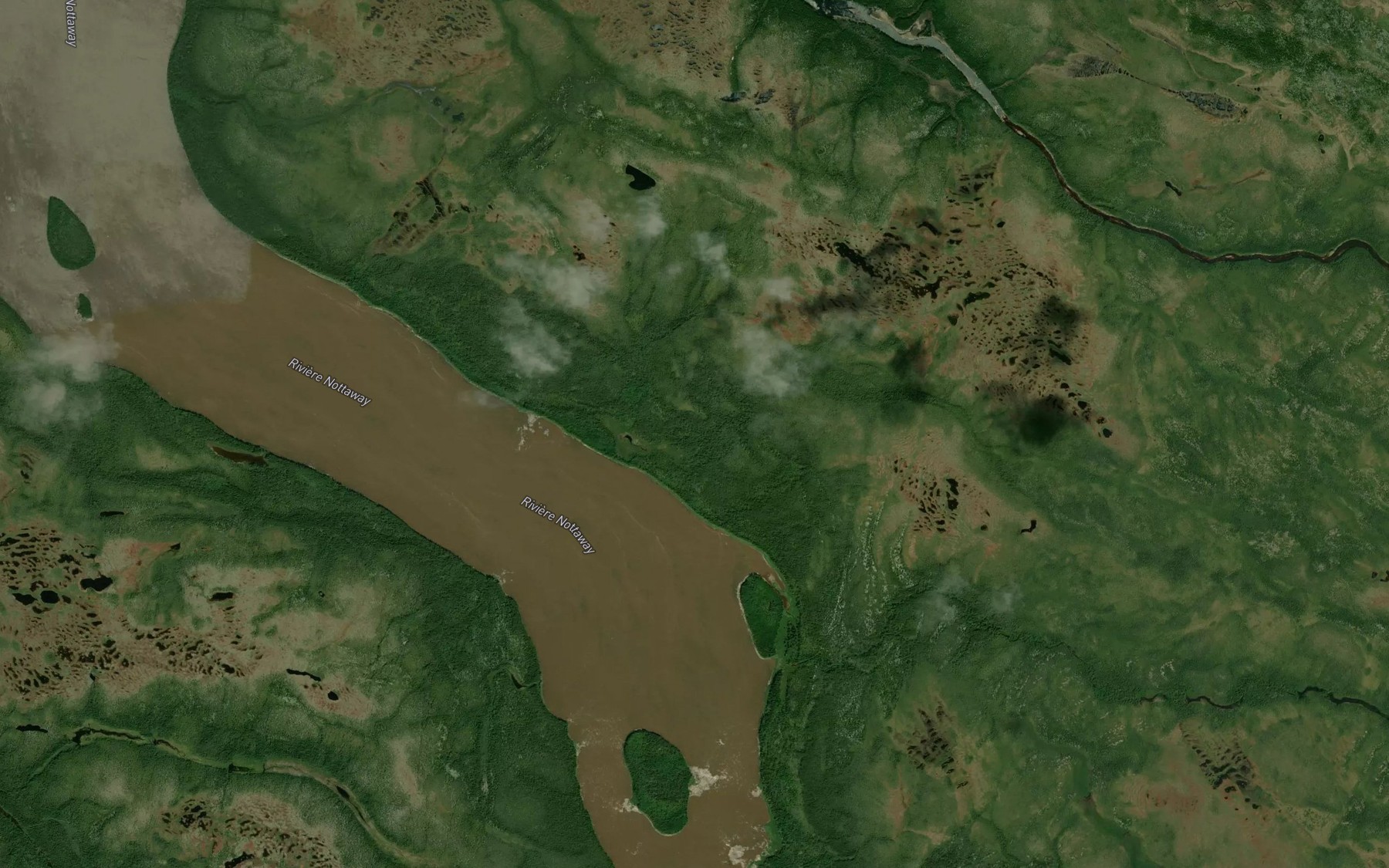 Satellite map of the Ruisseau Maschun
