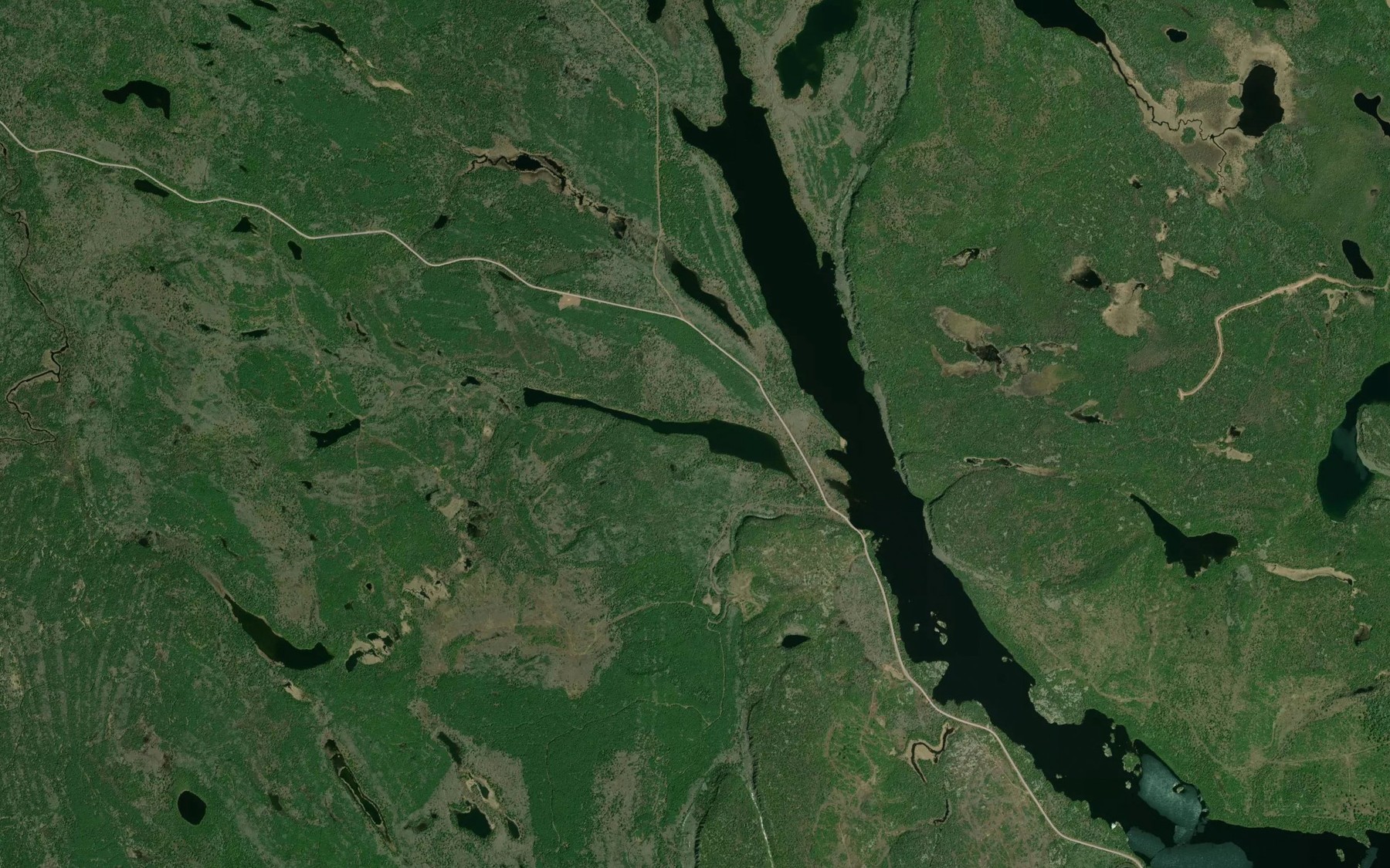 Satellite map of the Golden Gate Lake