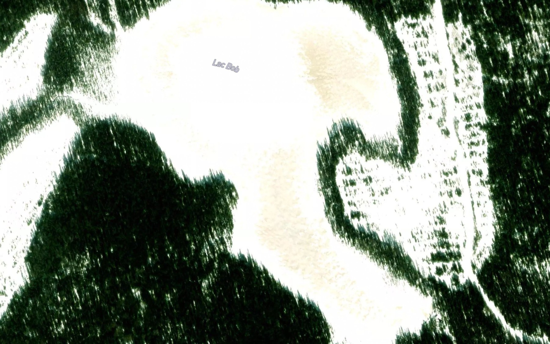 Satellite map of the Lac Bob