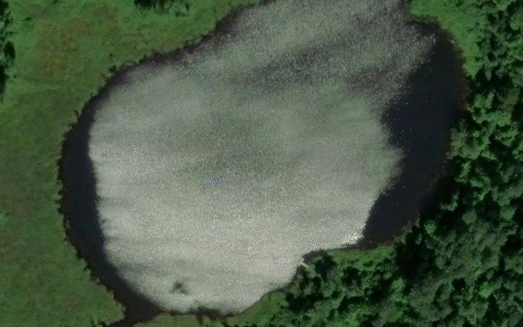 Satellite map of the Lac Blair