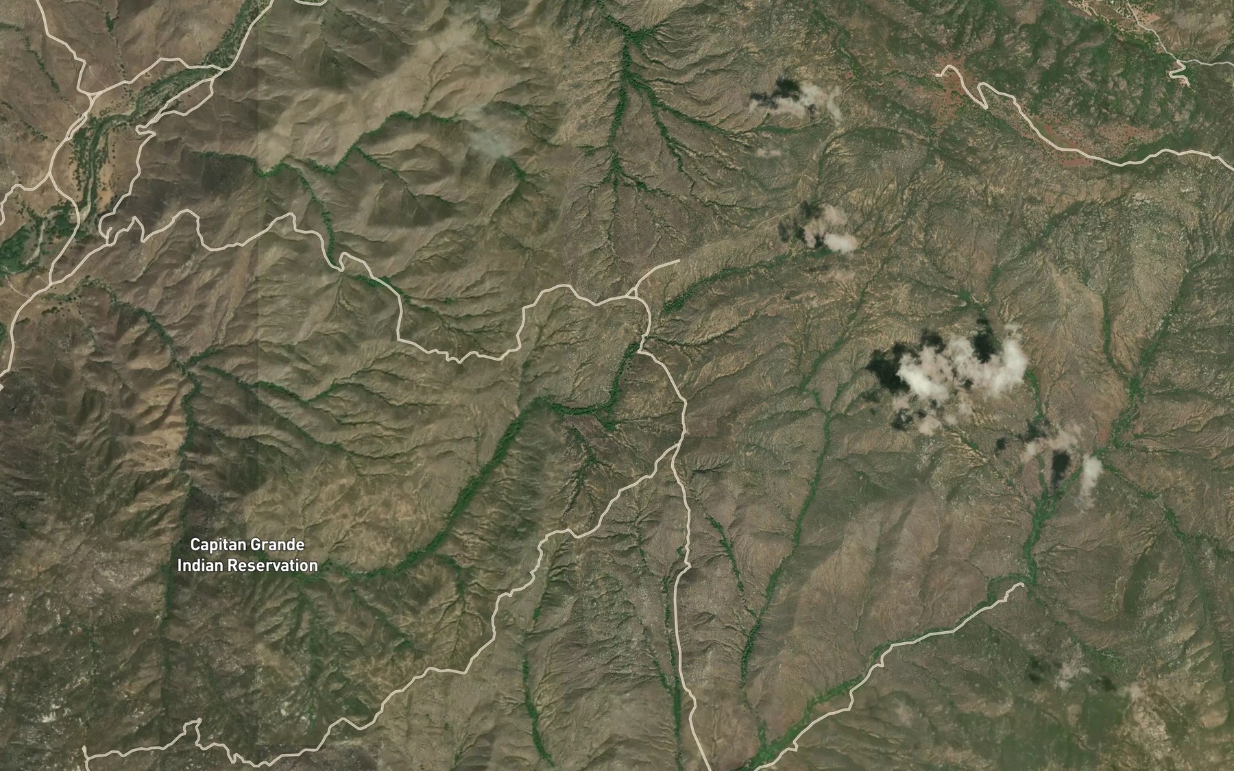 Satellite map of the Tule Springs