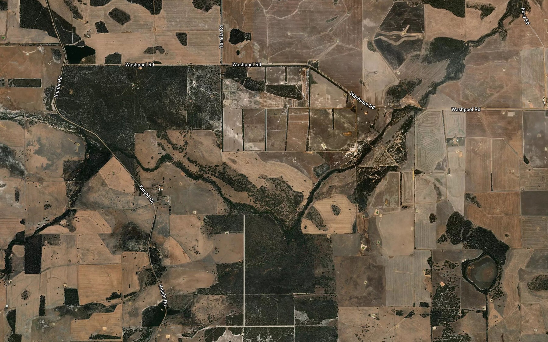 Satellite map of the Gaalgugup Creek