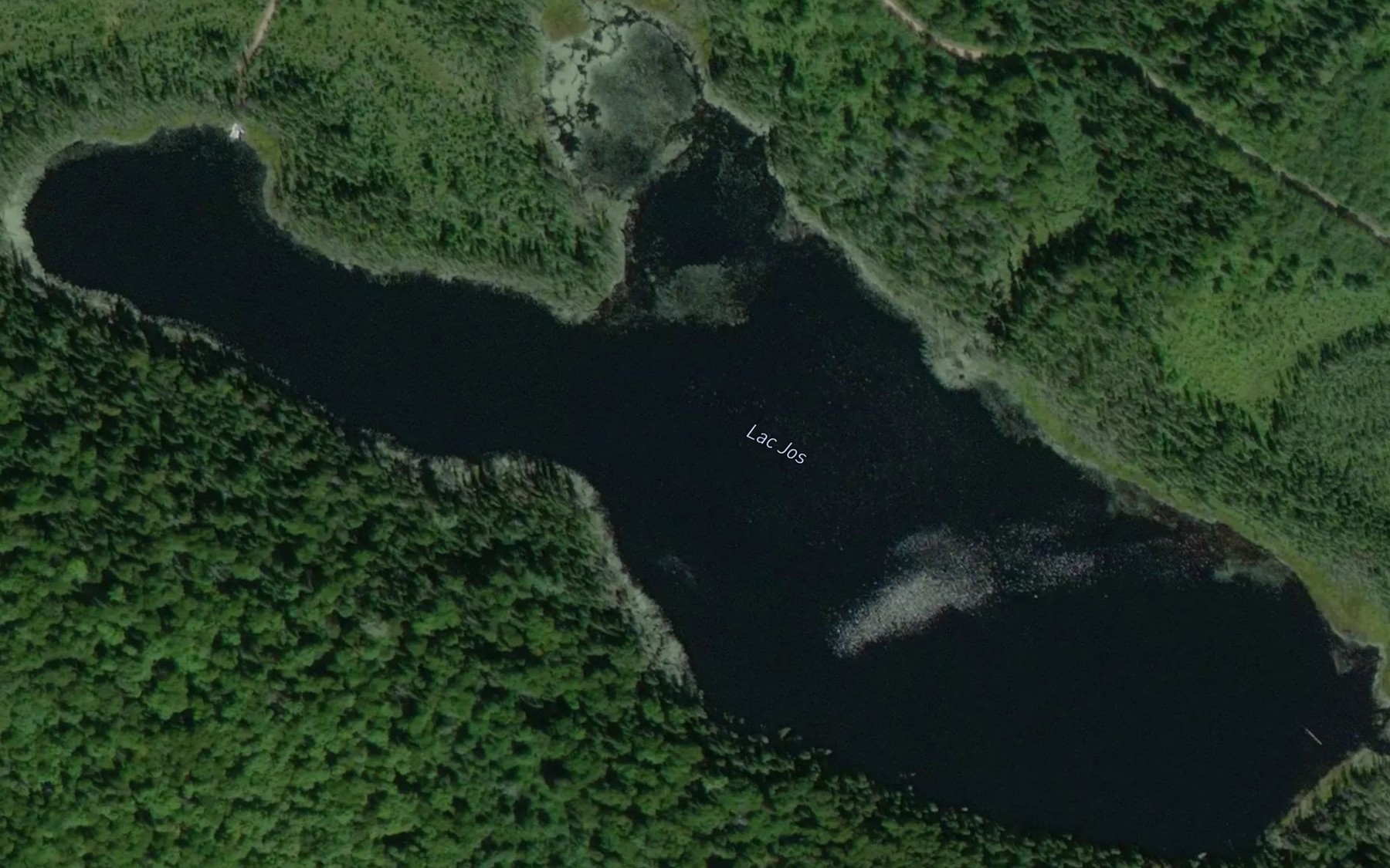 Satellite map of the Lac Jos