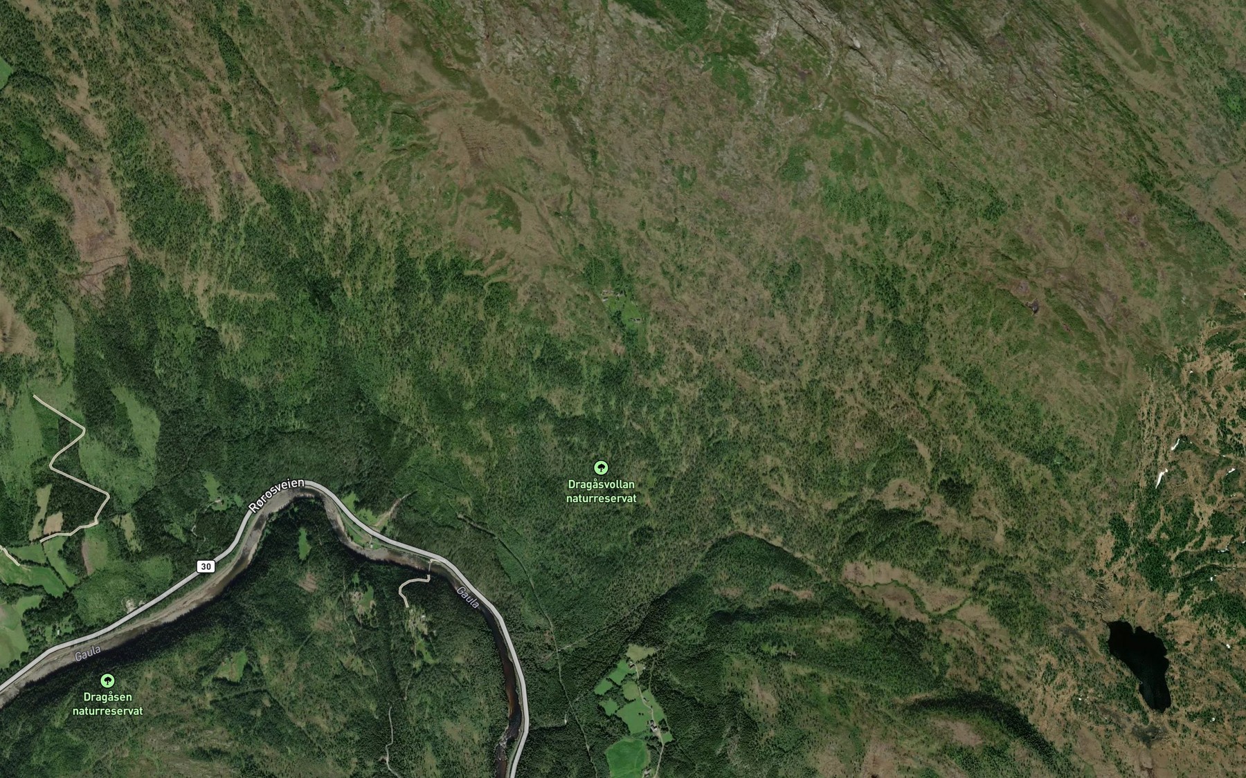 Satellite map of the Hyllbekken