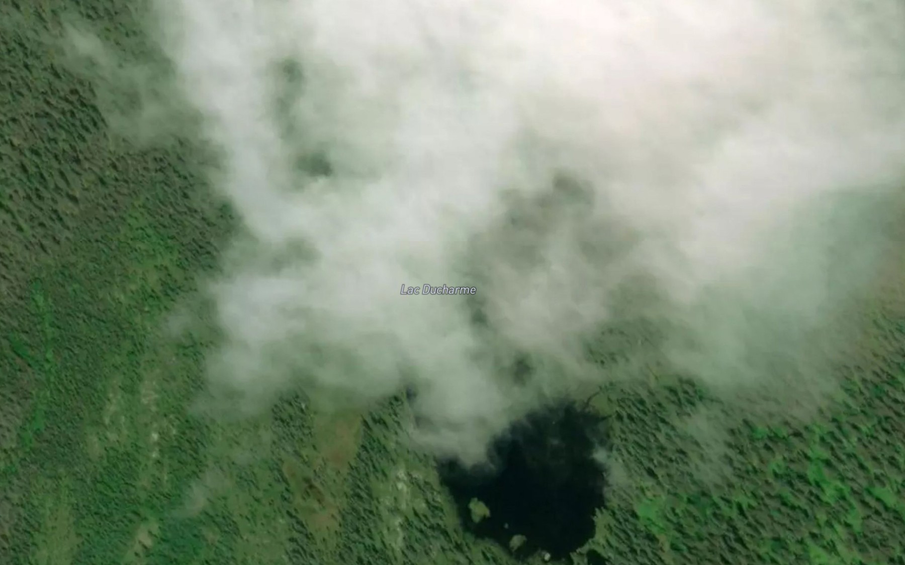 Satellite map of the Lac Ducharme