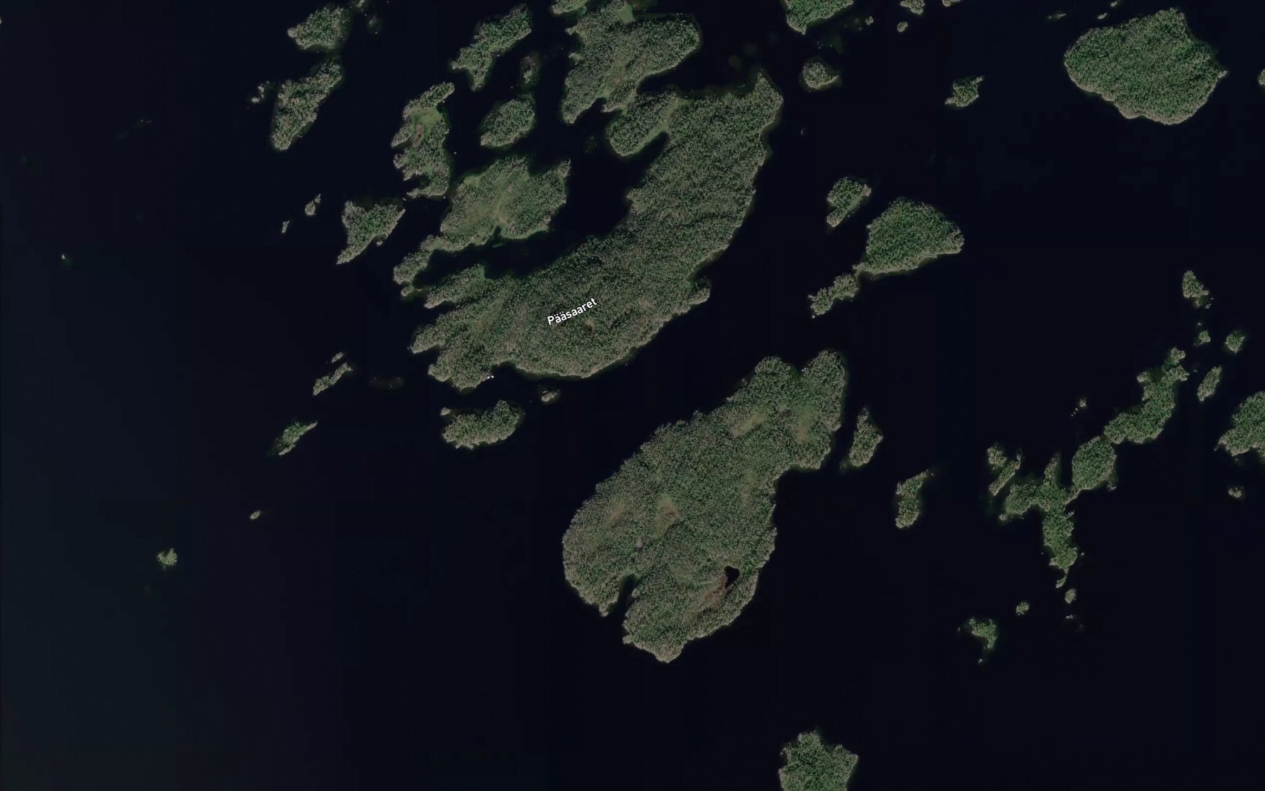 Satellite map of the Paasaarensalmi