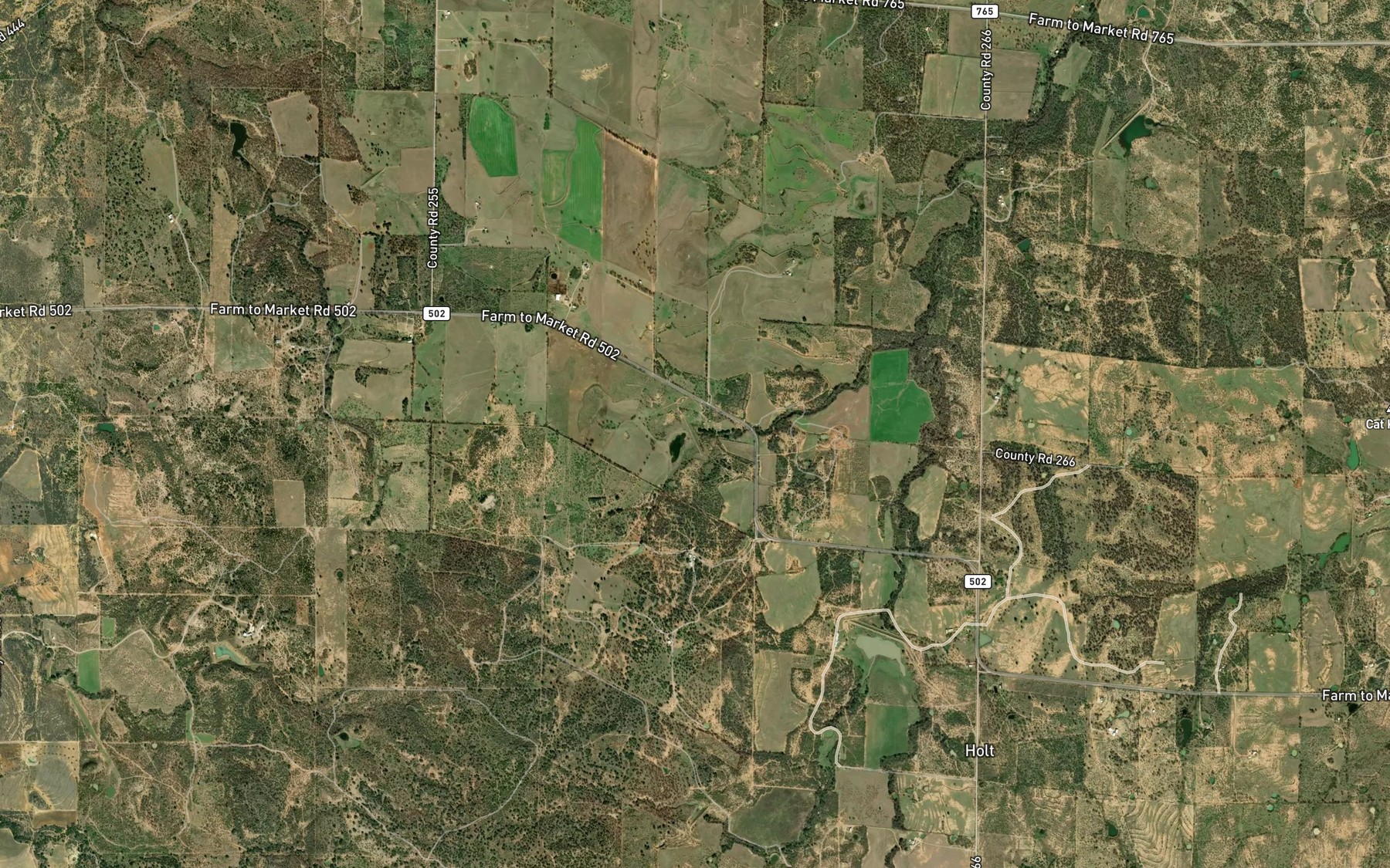 Satellite map of the Southeast Laterals Watershed Reservoir Number 2