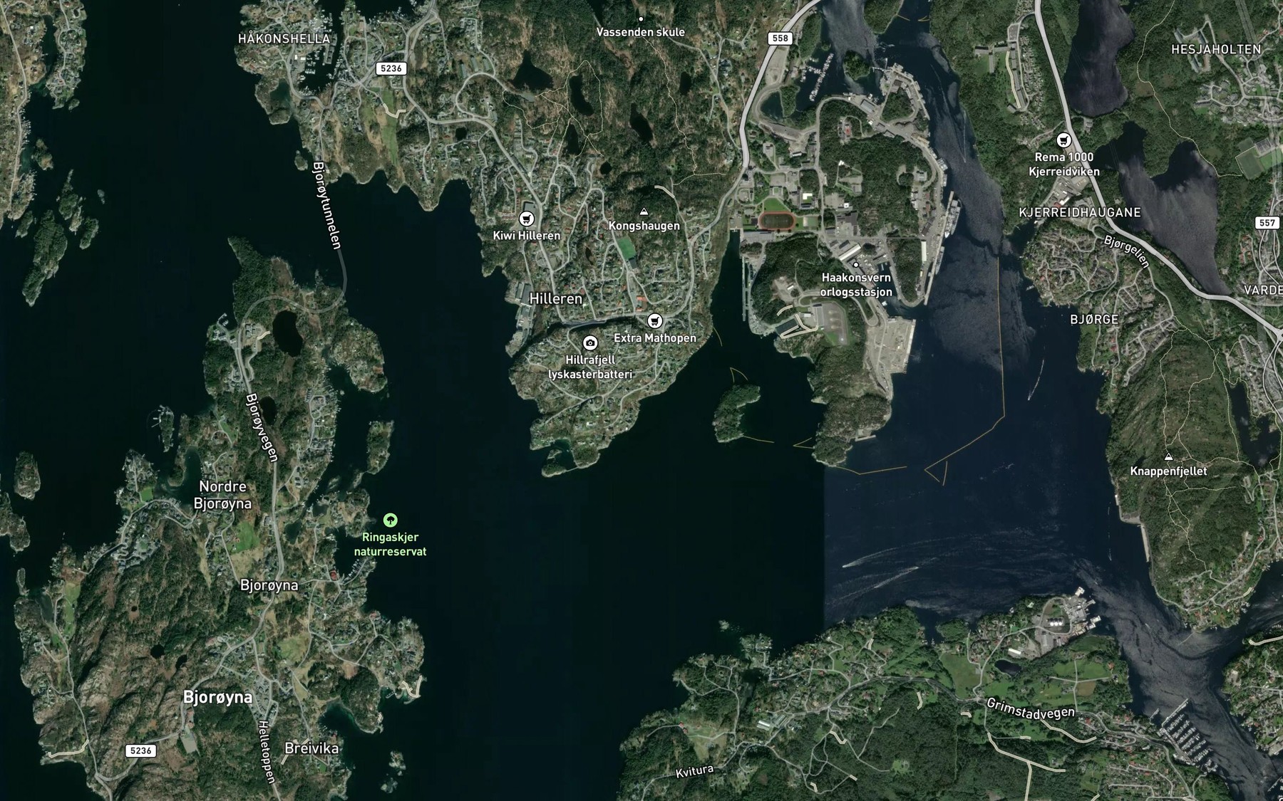 Satellite map of the Skarvika
