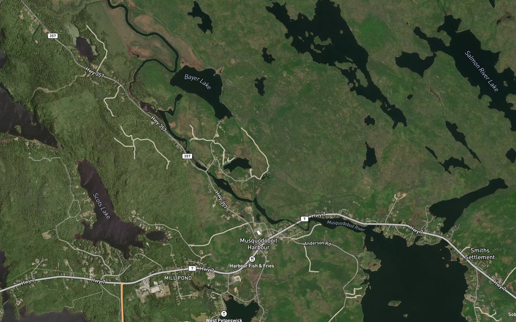Satellite map of the Railroad Bridge Pool